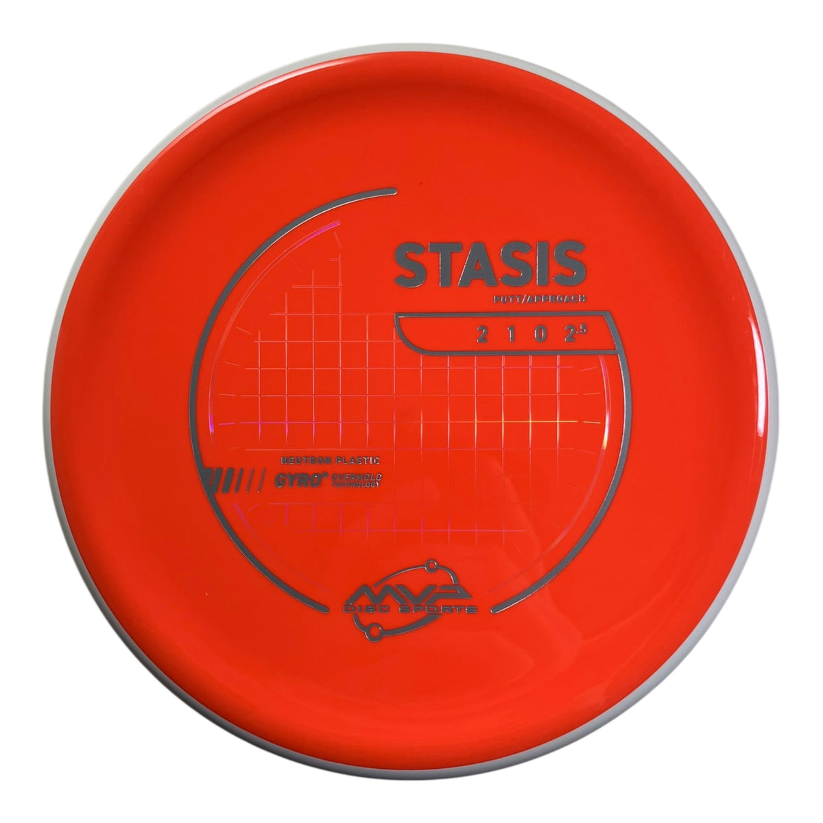MVP Disc Sports Stasis | Neutron | Orange/White 169g (Project Lab Coat) Disc Golf