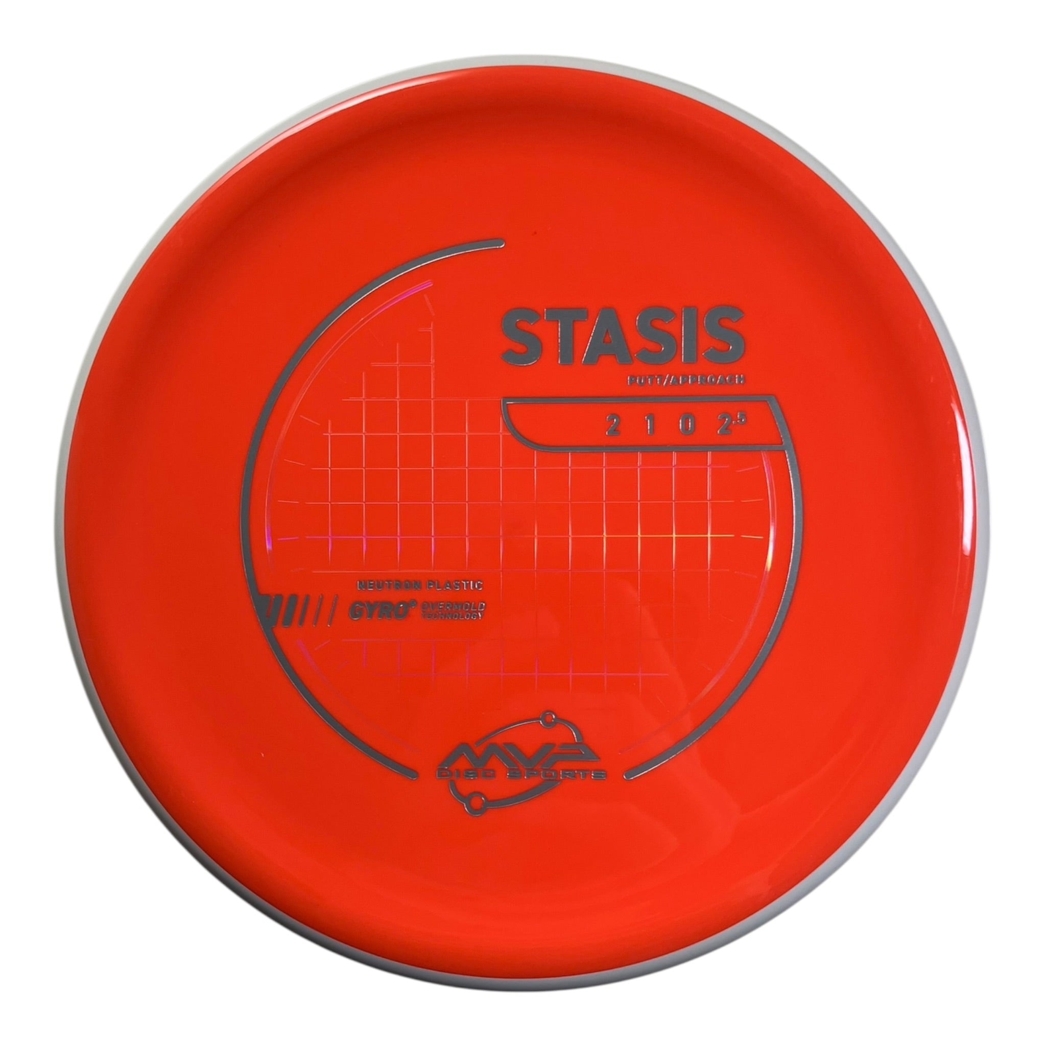 MVP Disc Sports Stasis | Neutron | Orange/White 169g (Project Lab Coat) Disc Golf