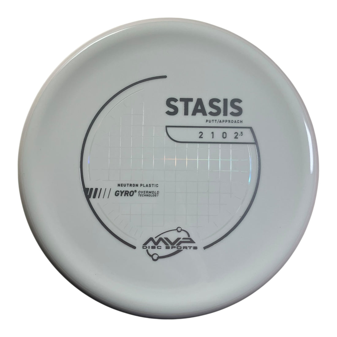 MVP Disc Sports Stasis | Neutron | White/White 167-175g (Project Lab Coat) Disc Golf