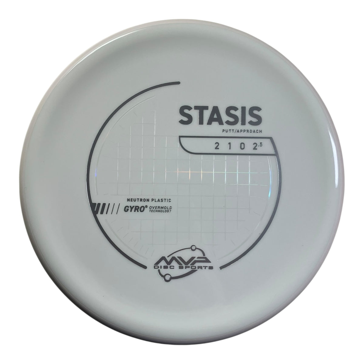 MVP Disc Sports Stasis | Neutron | White/White 167-175g (Project Lab Coat) Disc Golf