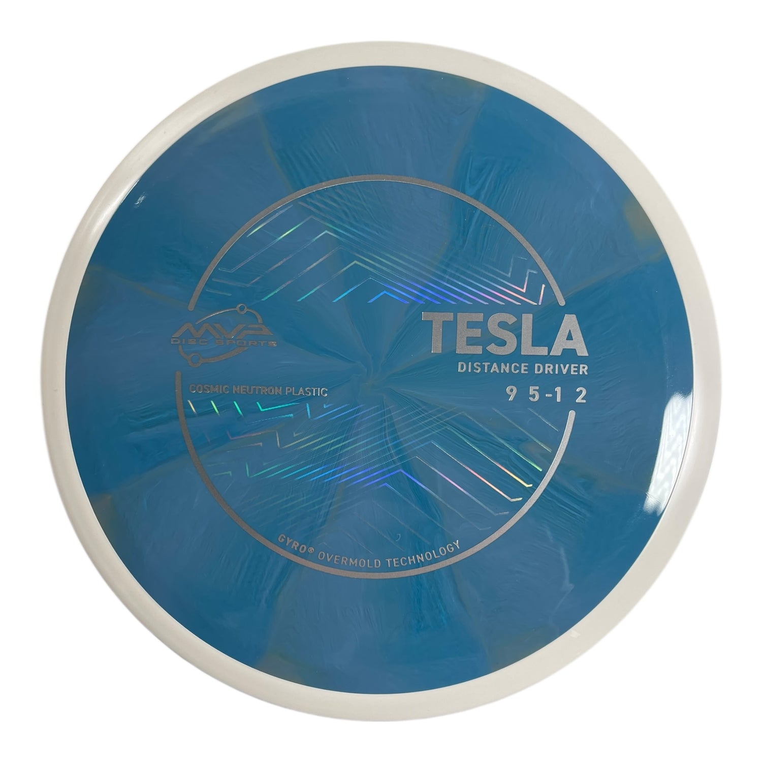 MVP Disc Sports Tesla | Cosmic Neutron | Blue/White 163-168g (Project Lab Coat) Disc Golf
