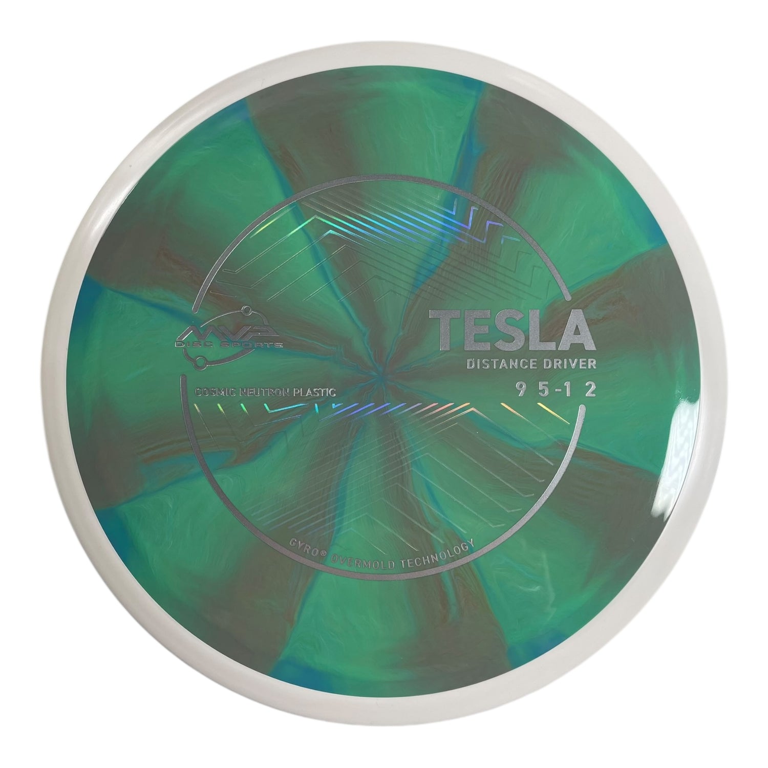 MVP Disc Sports Tesla | Cosmic Neutron | Green/Blue 163g (Project Lab Coat) Disc Golf