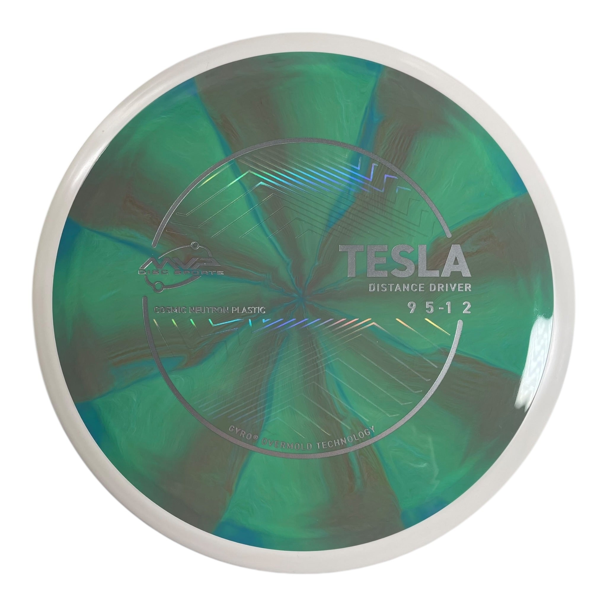 MVP Disc Sports Tesla | Cosmic Neutron | Green/Blue 163g (Project Lab Coat) Disc Golf