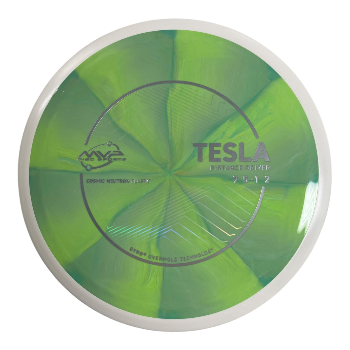 MVP Disc Sports Tesla | Cosmic Neutron | Green/Blue 167g (Project Lab Coat) Disc Golf