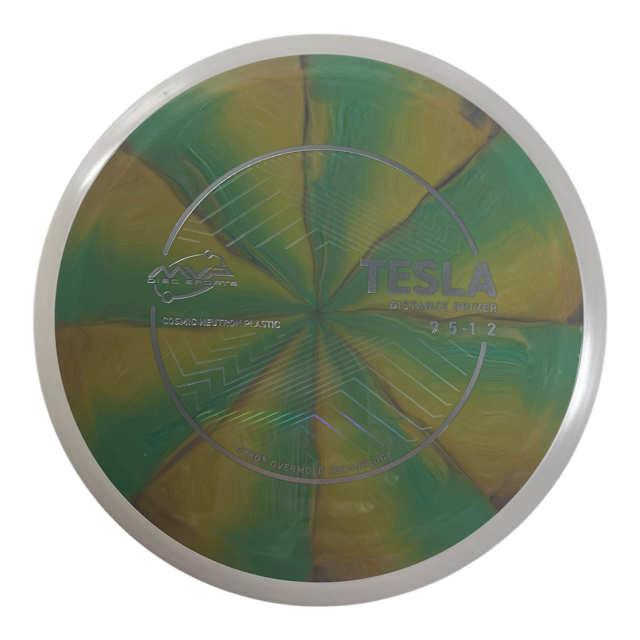 MVP Disc Sports Tesla | Cosmic Neutron | Green/Orange 167g (Project Lab Coat) Disc Golf