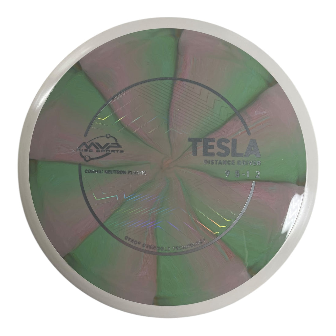 MVP Disc Sports Tesla | Cosmic Neutron | Green/Pink 174g (Project Lab Coat) Disc Golf