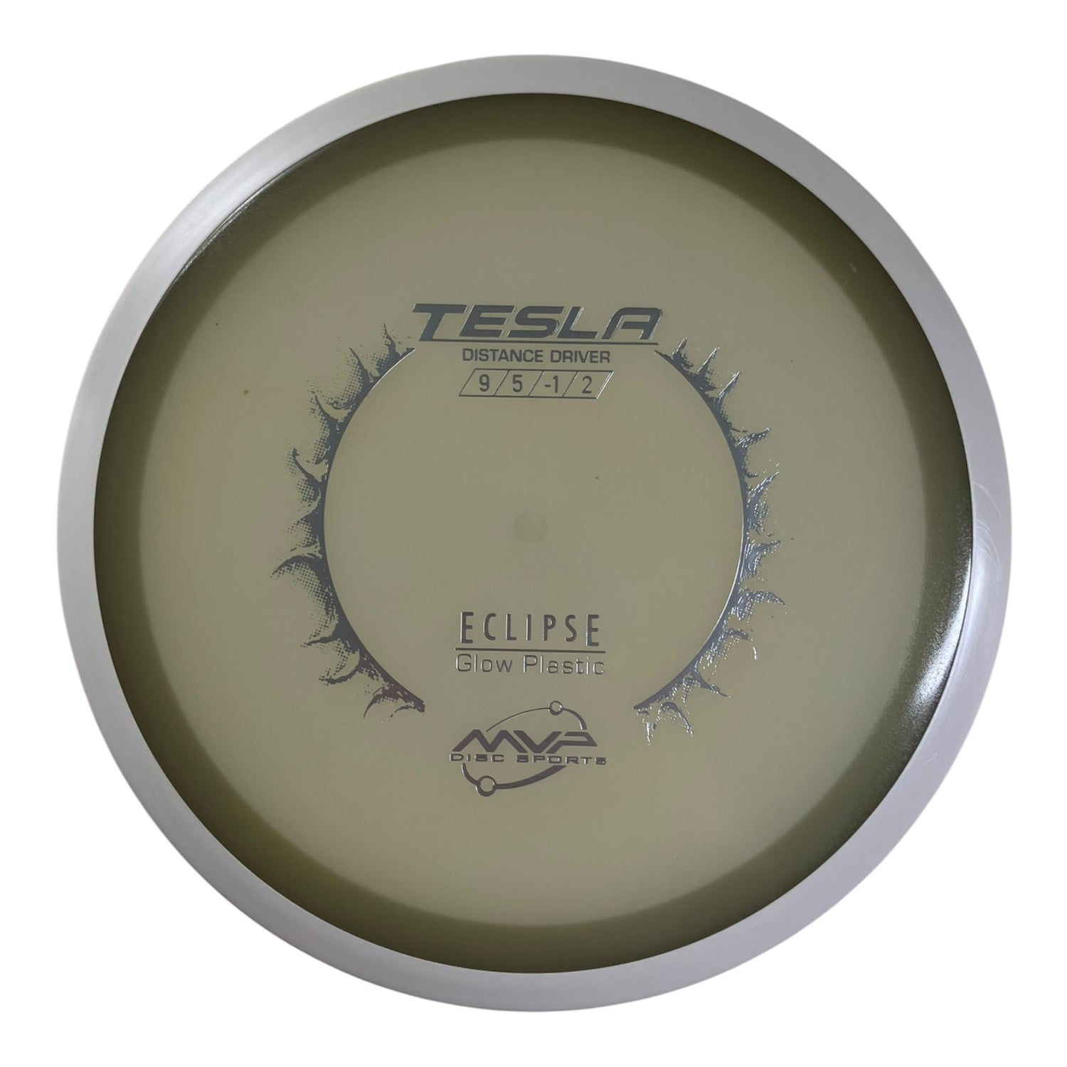 MVP Disc Sports Tesla | Eclipse | White/Glow 168-173g Disc Golf