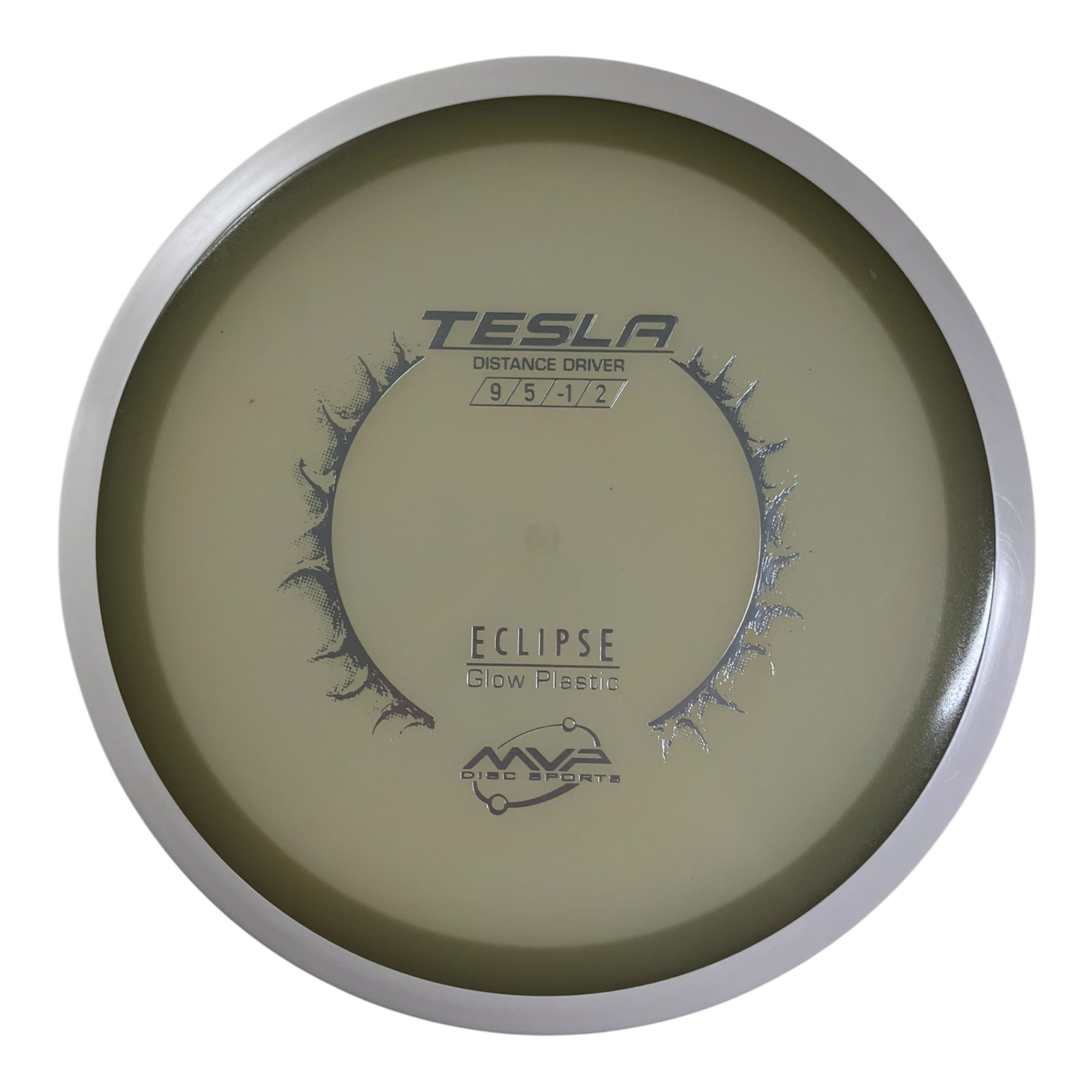 MVP Disc Sports Tesla | Eclipse | White/Glow 168-173g Disc Golf
