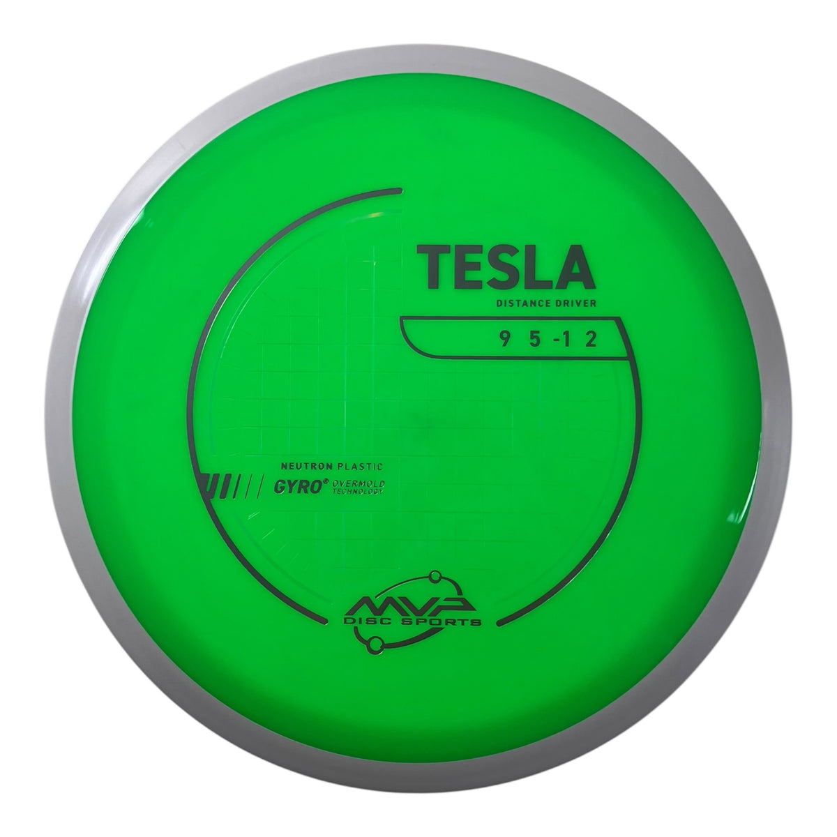 MVP Disc Sports Tesla | Neutron | Green/White 166-174g (Project Lab Coat) Disc Golf