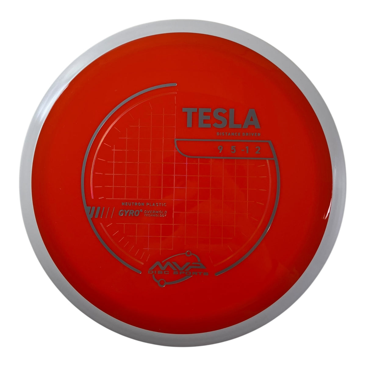 MVP Disc Sports Tesla | Neutron | Orange/White 168-174g (Project Lab Coat) Disc Golf