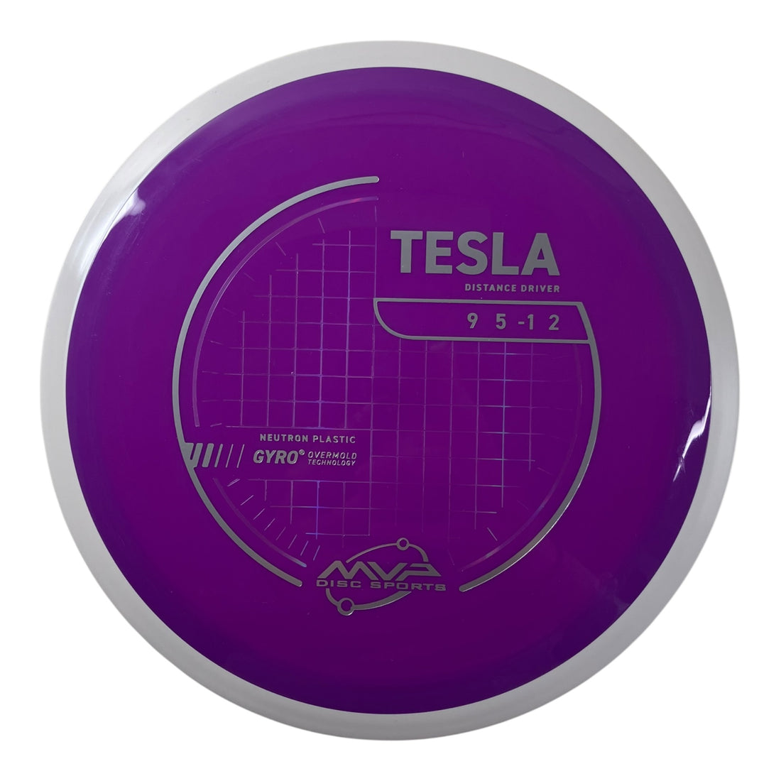 MVP Disc Sports Tesla | Neutron | Purple/White 169g (Project Lab Coat) Disc Golf