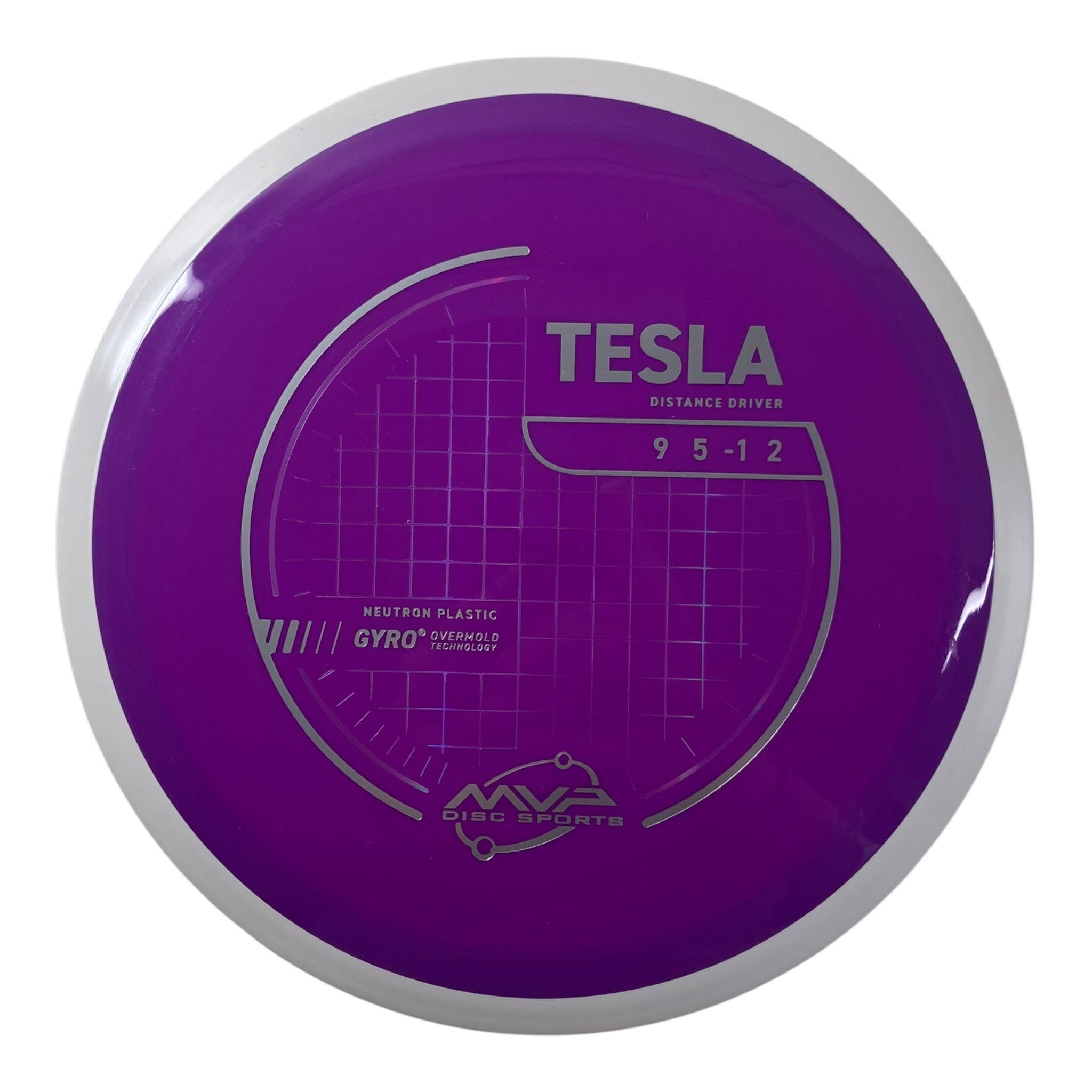 MVP Disc Sports Tesla | Neutron | Purple/White 169g (Project Lab Coat) Disc Golf
