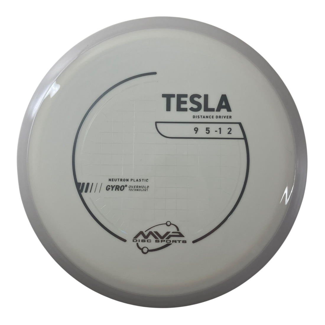 MVP Disc Sports Tesla | Neutron | White/White 163-174g (Project Lab Coat) Disc Golf