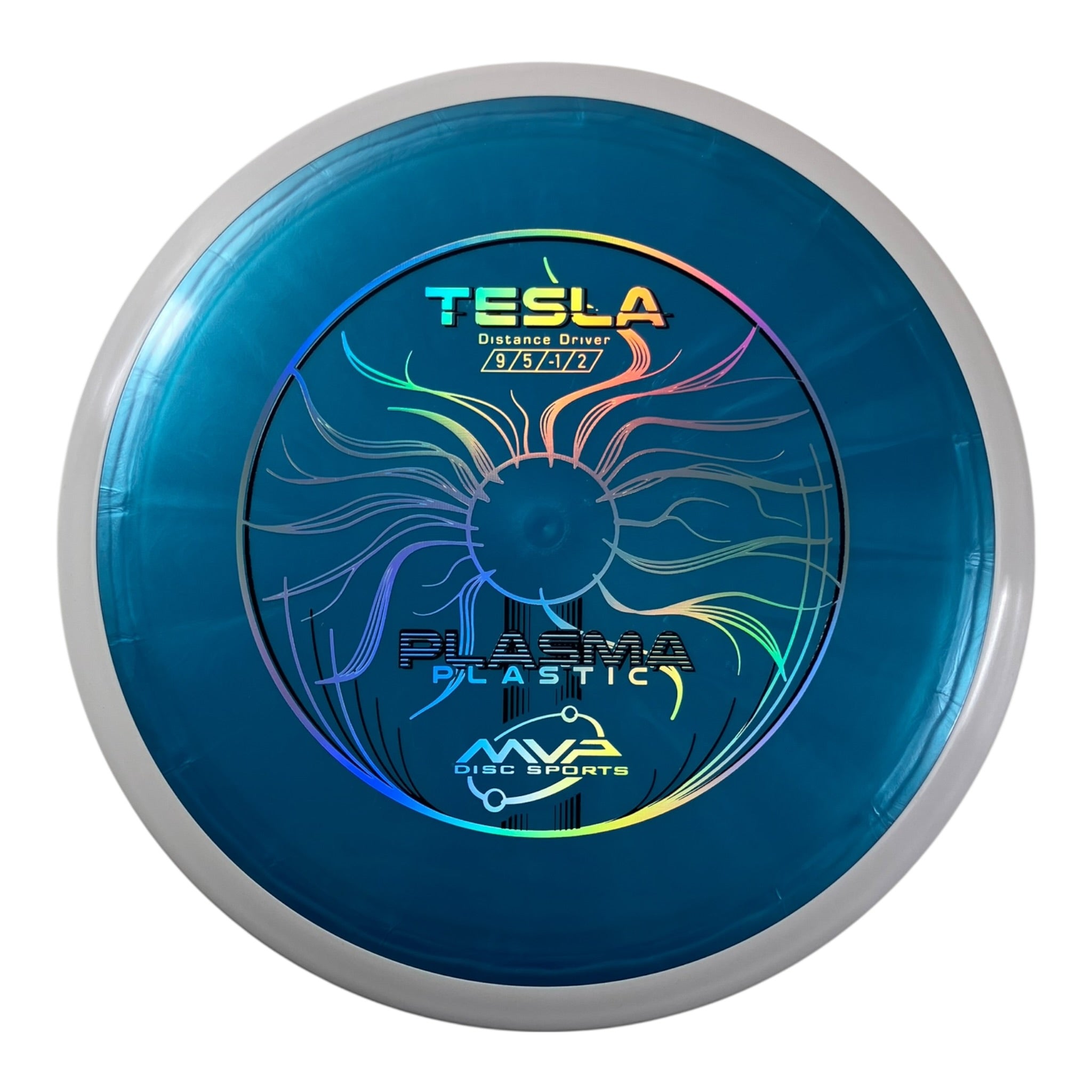MVP Disc Sports Tesla | Plasma | Blue/White 173g (Project Lab Coat) Disc Golf