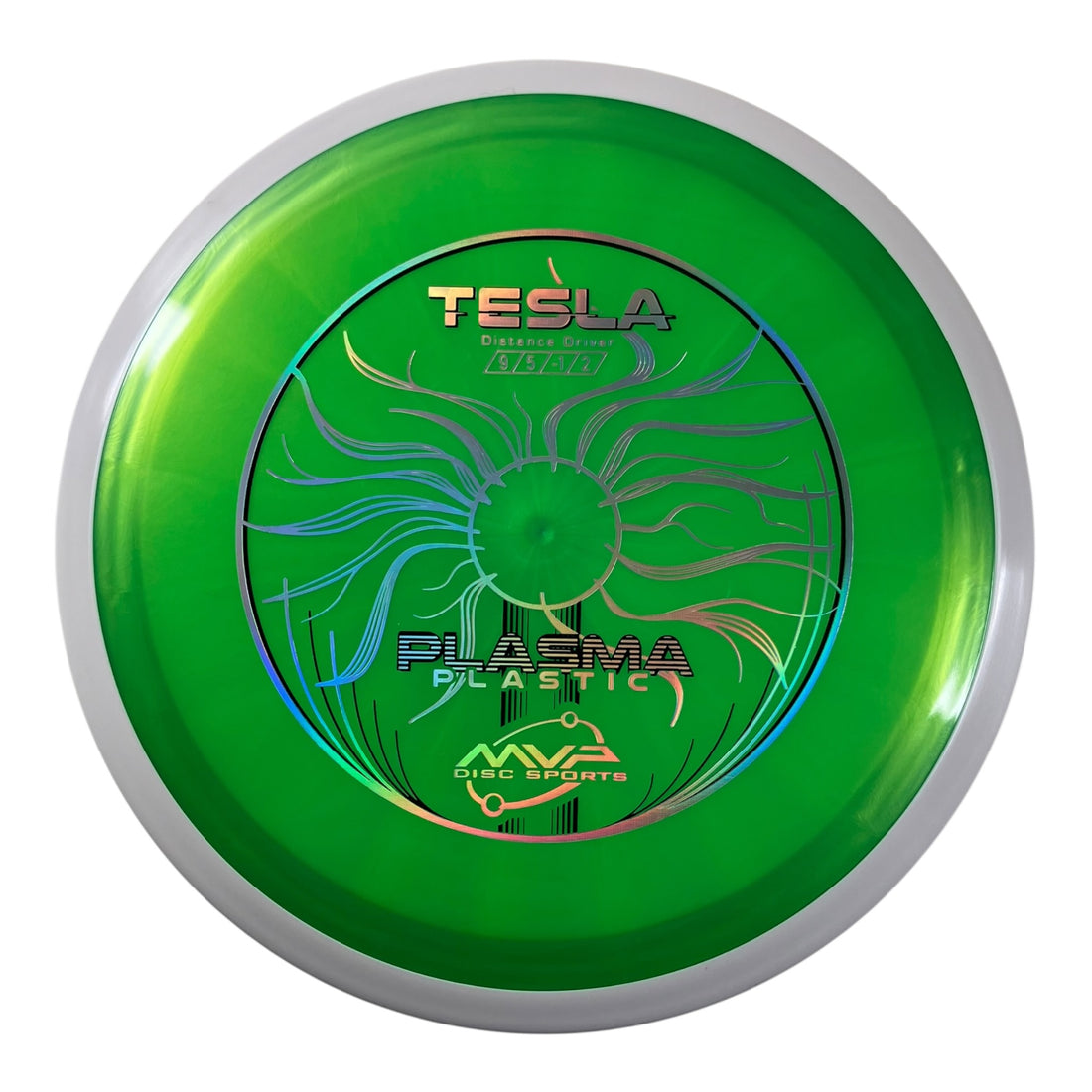 MVP Disc Sports Tesla | Plasma | Green/White 166-173g (Project Lab Coat) Disc Golf