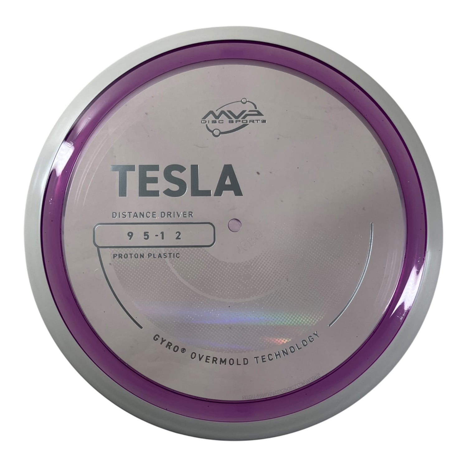 MVP Disc Sports Tesla | Proton | Purple/White 168g (Project Lab Coat) Disc Golf