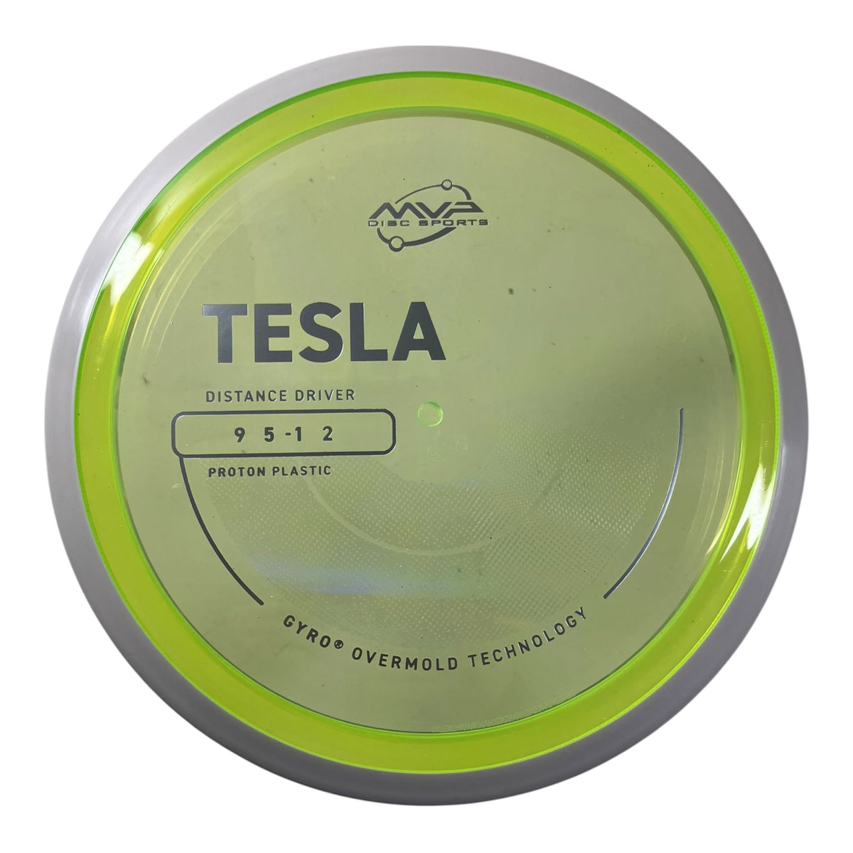 MVP Disc Sports Tesla | Proton | Yellow/White 160-168g (Project Lab Coat) Disc Golf