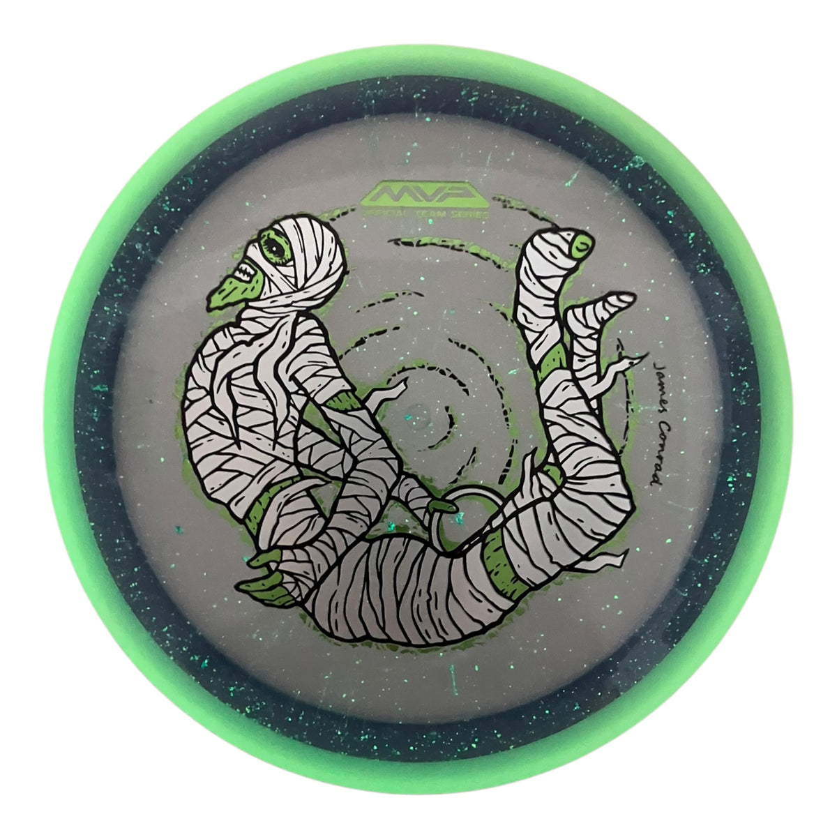 MVP Disc Sports Trail | Eclipse Rim Particle Proton | Purple/Silver/Green 168g (James Conrad) Disc Golf