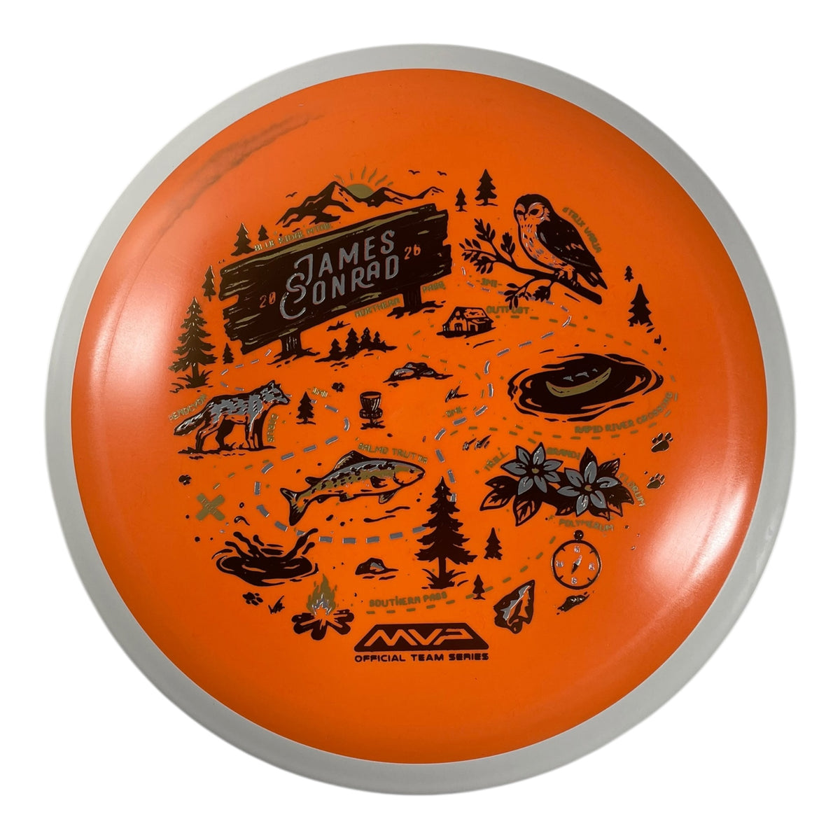 MVP Disc Sports Trail | Fission | Orange/Brown 142-168g (Special Edition) Disc Golf