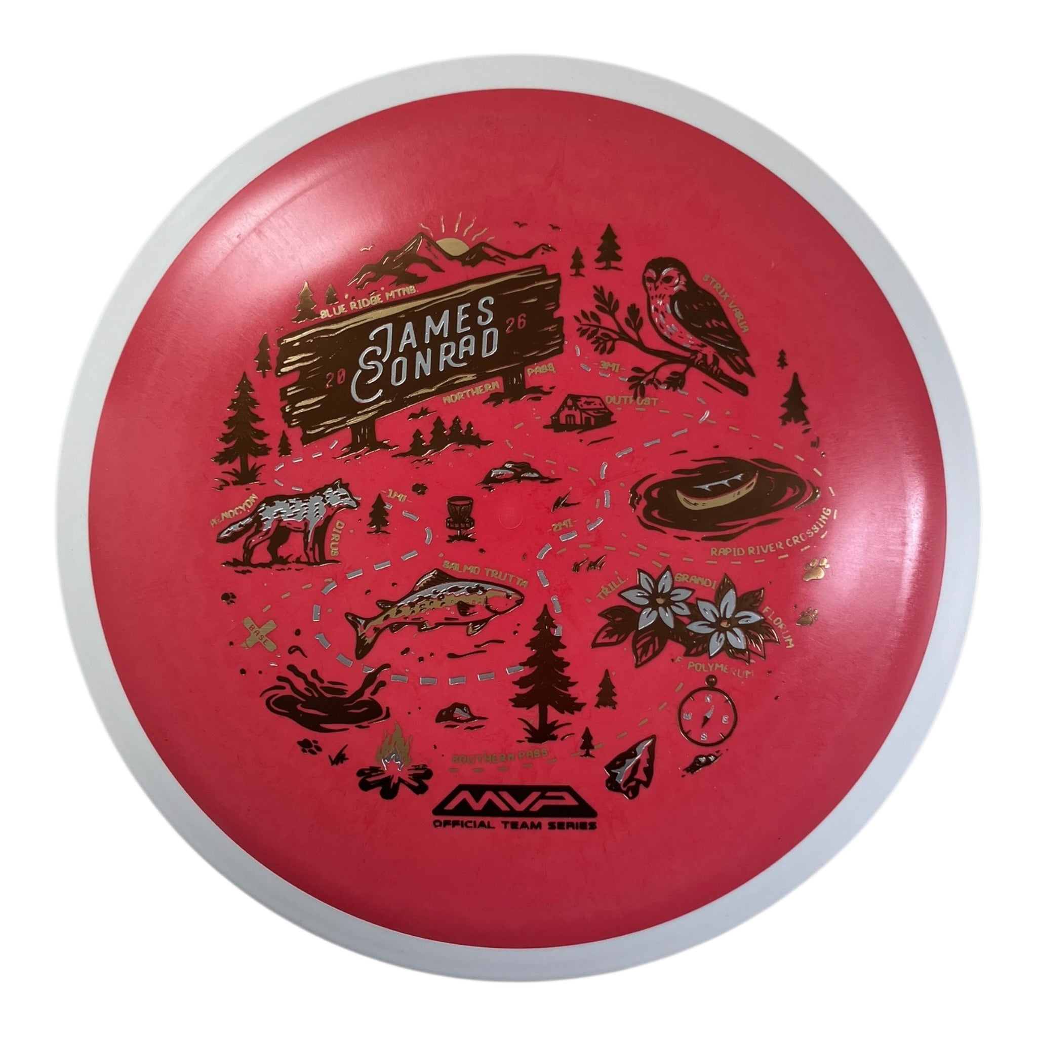 MVP Disc Sports Trail | Fission | Red/Brown 142-169g (Special Edition) Disc Golf
