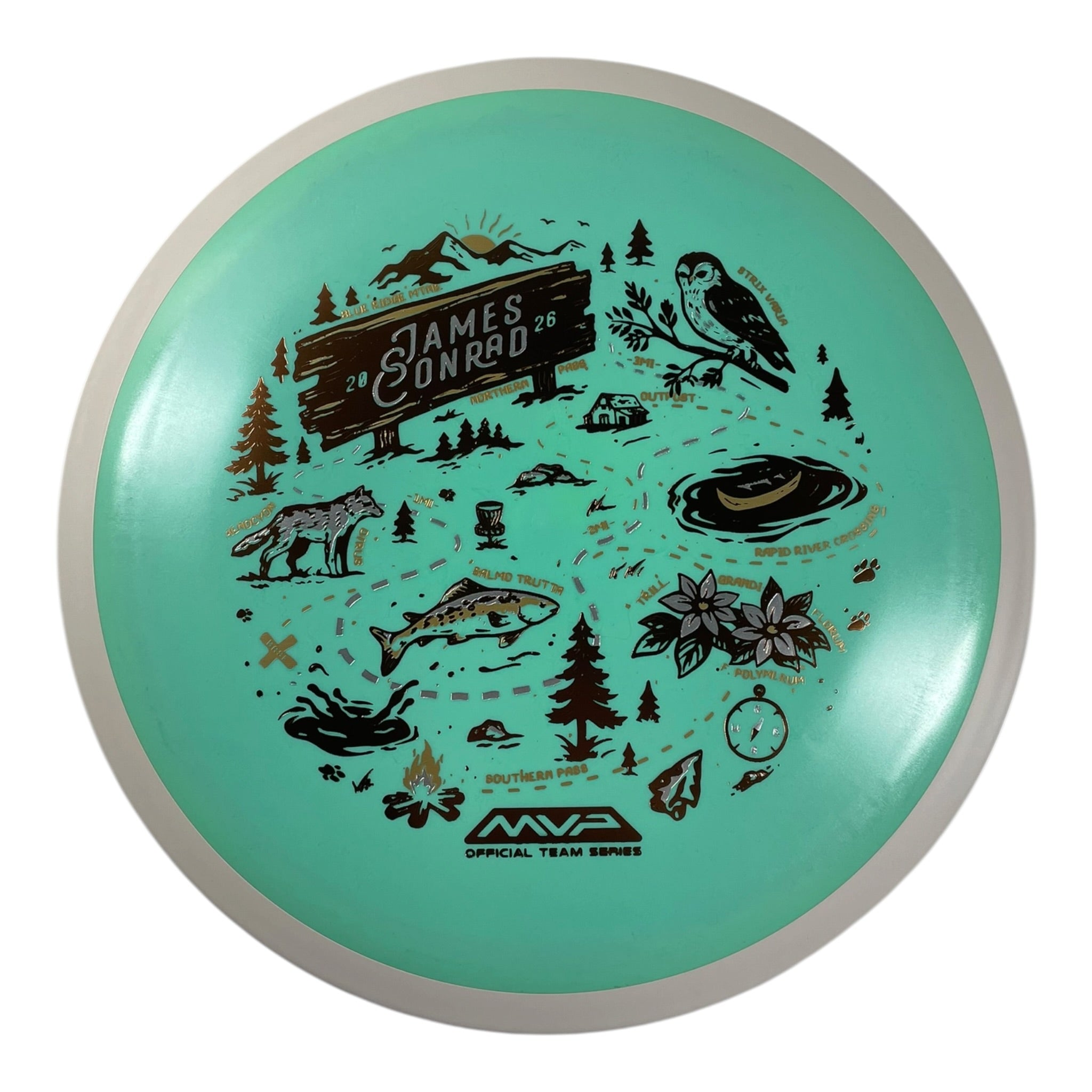 MVP Disc Sports Trail | Fission | Teal/Brown 168g (Special Edition) Disc Golf