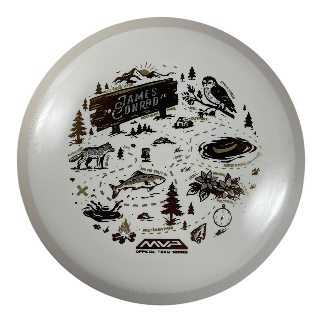MVP Disc Sports Trail | Fission | White/Brown 160-167g (Special Edition) Disc Golf