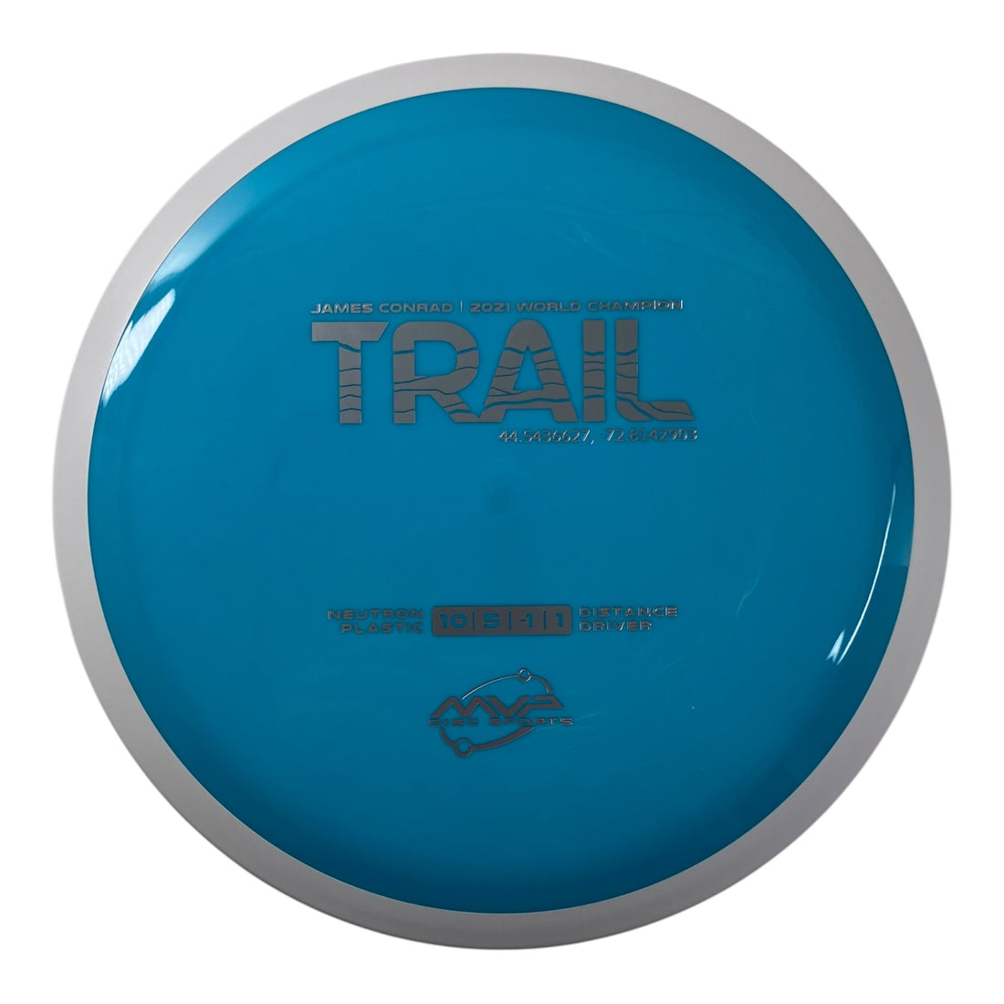MVP Disc Sports Trail | Neutron | Blue/White 168-175g (Project Lab Coat) Disc Golf