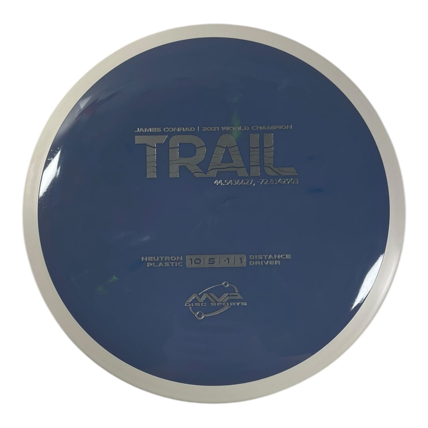 MVP Disc Sports Trail | Neutron | Blue/White 168g (Project Lab Coat) Disc Golf