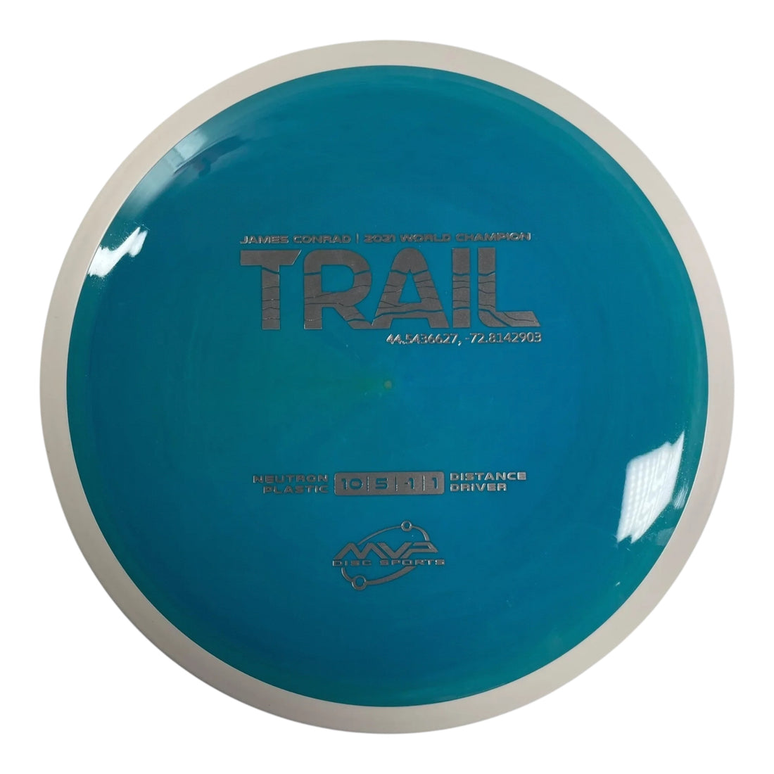 MVP Disc Sports Trail | Neutron | Blue/White 173g (Project Lab Coat) Disc Golf