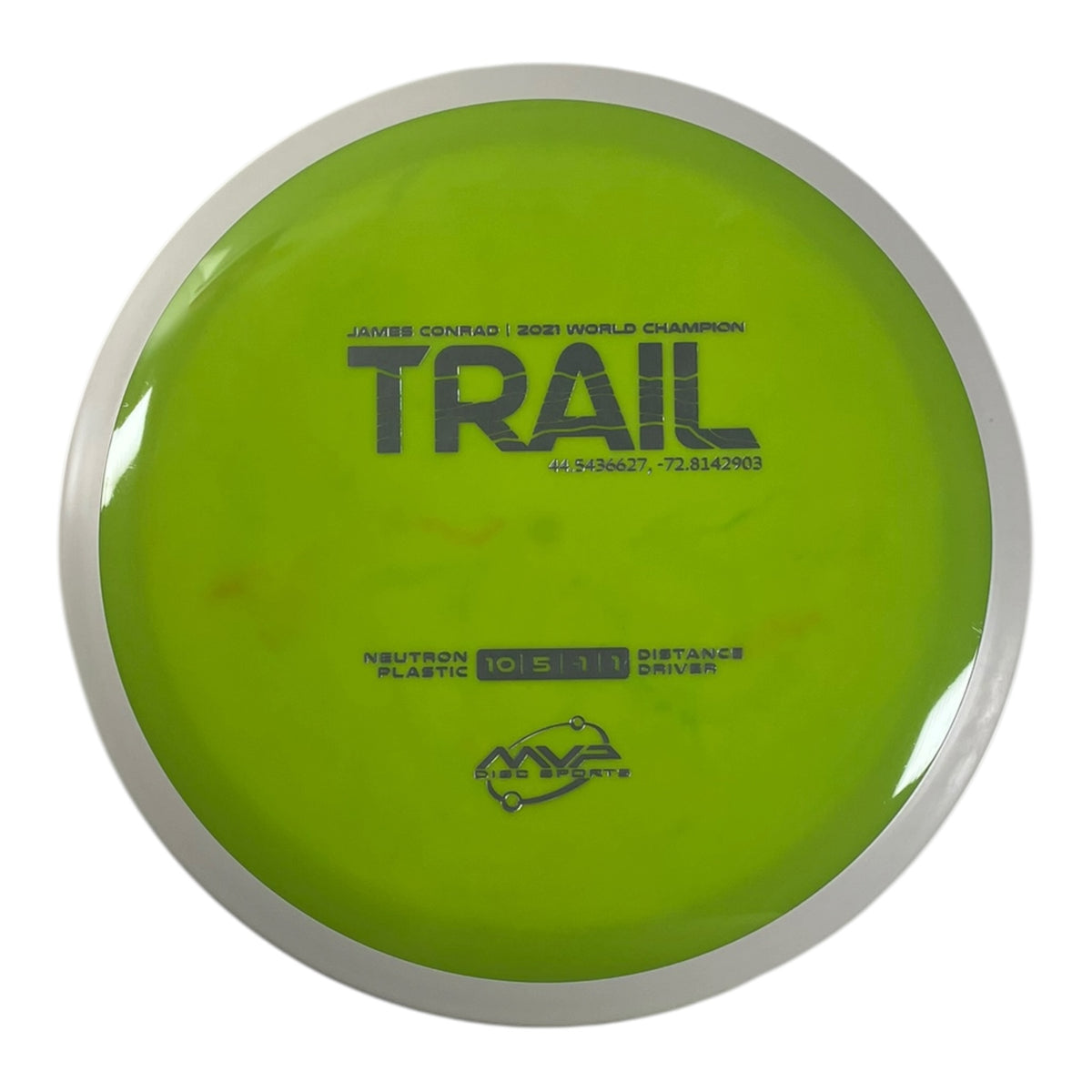 MVP Disc Sports Trail | Neutron | Green/White 168g (Project Lab Coat) Disc Golf