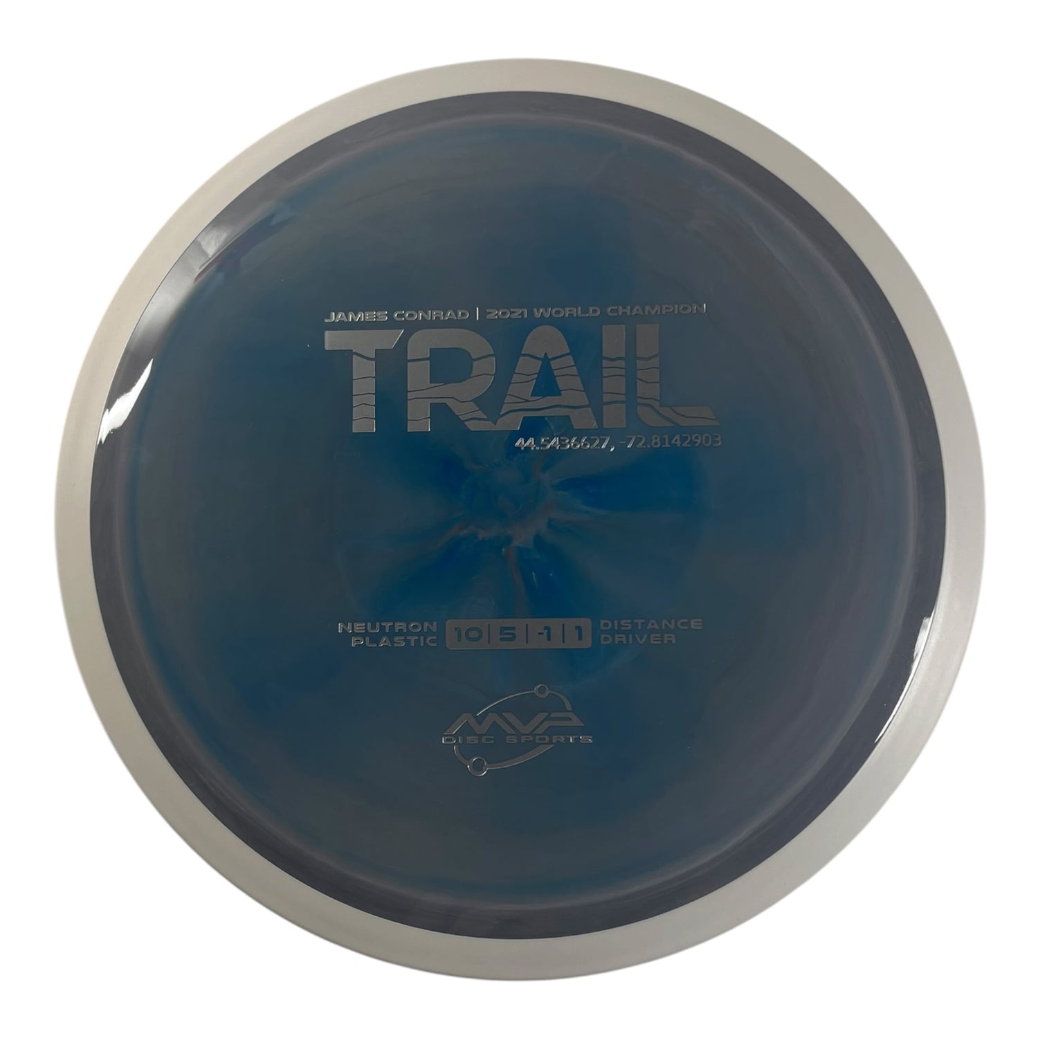 MVP Disc Sports Trail | Neutron | Grey/White 169g (Project Lab Coat) Disc Golf
