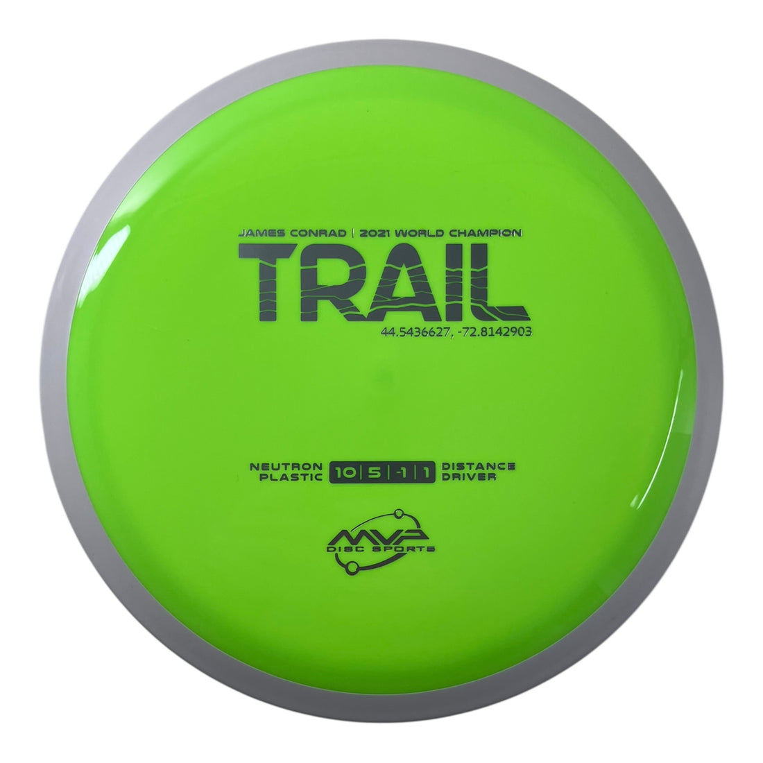 MVP Disc Sports Trail | Neutron | Neon/White 173g (Project Lab Coat) Disc Golf