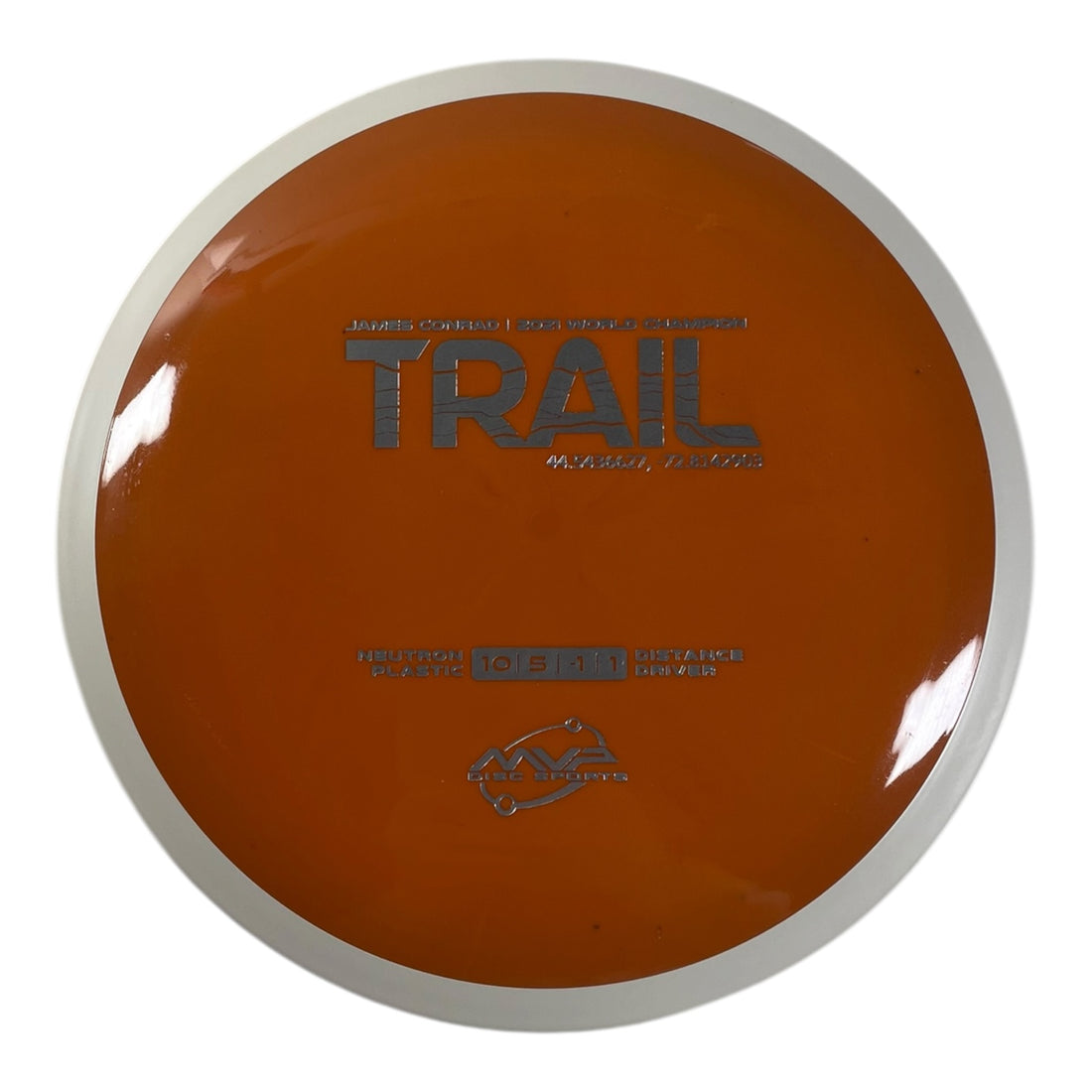 MVP Disc Sports Trail | Neutron | Orange/White 168-169g (Project Lab Coat) Disc Golf