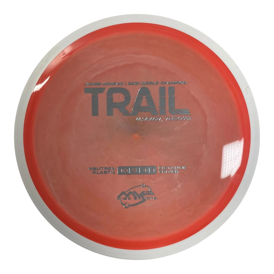 MVP Disc Sports Trail | Neutron | Orange/White 168g (Project Lab Coat) Disc Golf