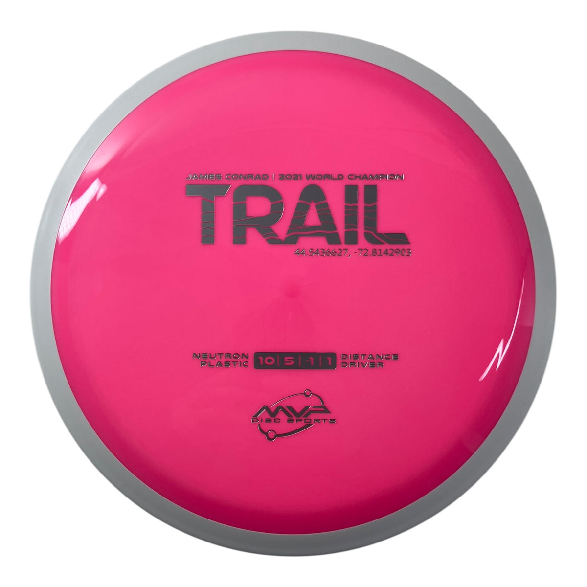 MVP Disc Sports Trail | Neutron | Pink/White 169-175g (Project Lab Coat) Disc Golf