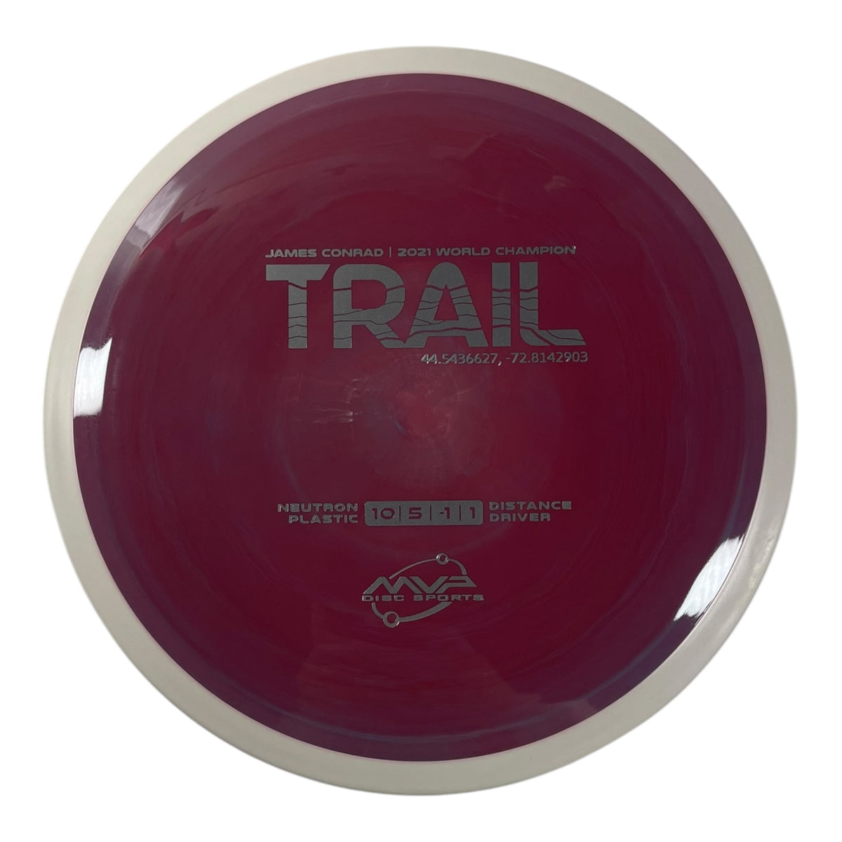 MVP Disc Sports Trail | Neutron | Pink/White 174g (Project Lab Coat) Disc Golf