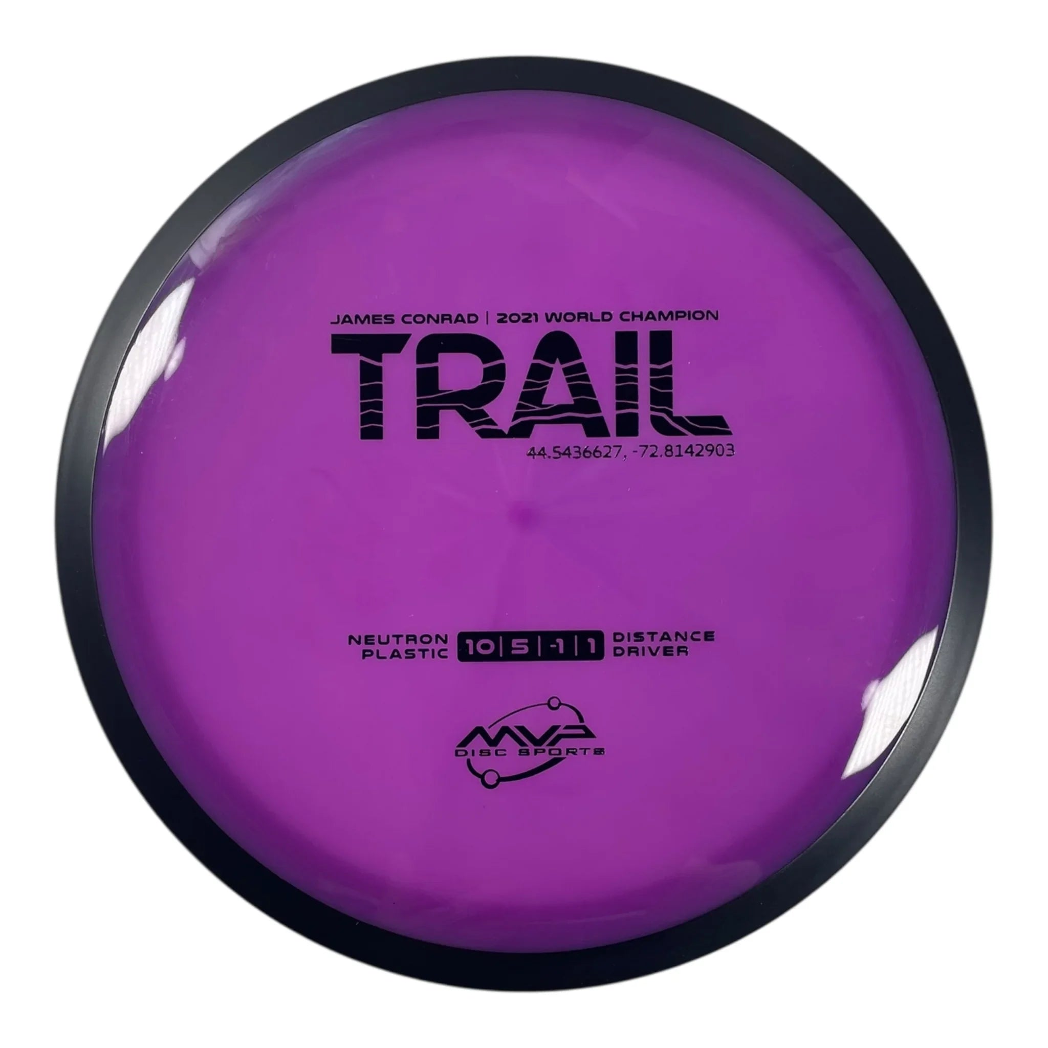 MVP Disc Sports Trail | Neutron | Purple/Black 166g Disc Golf
