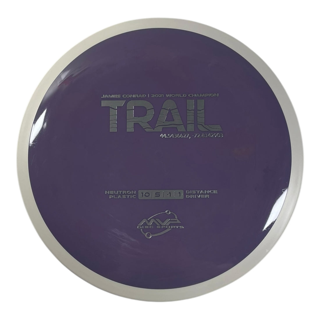 MVP Disc Sports Trail | Neutron | Purple/White 168g (Project Lab Coat) Disc Golf