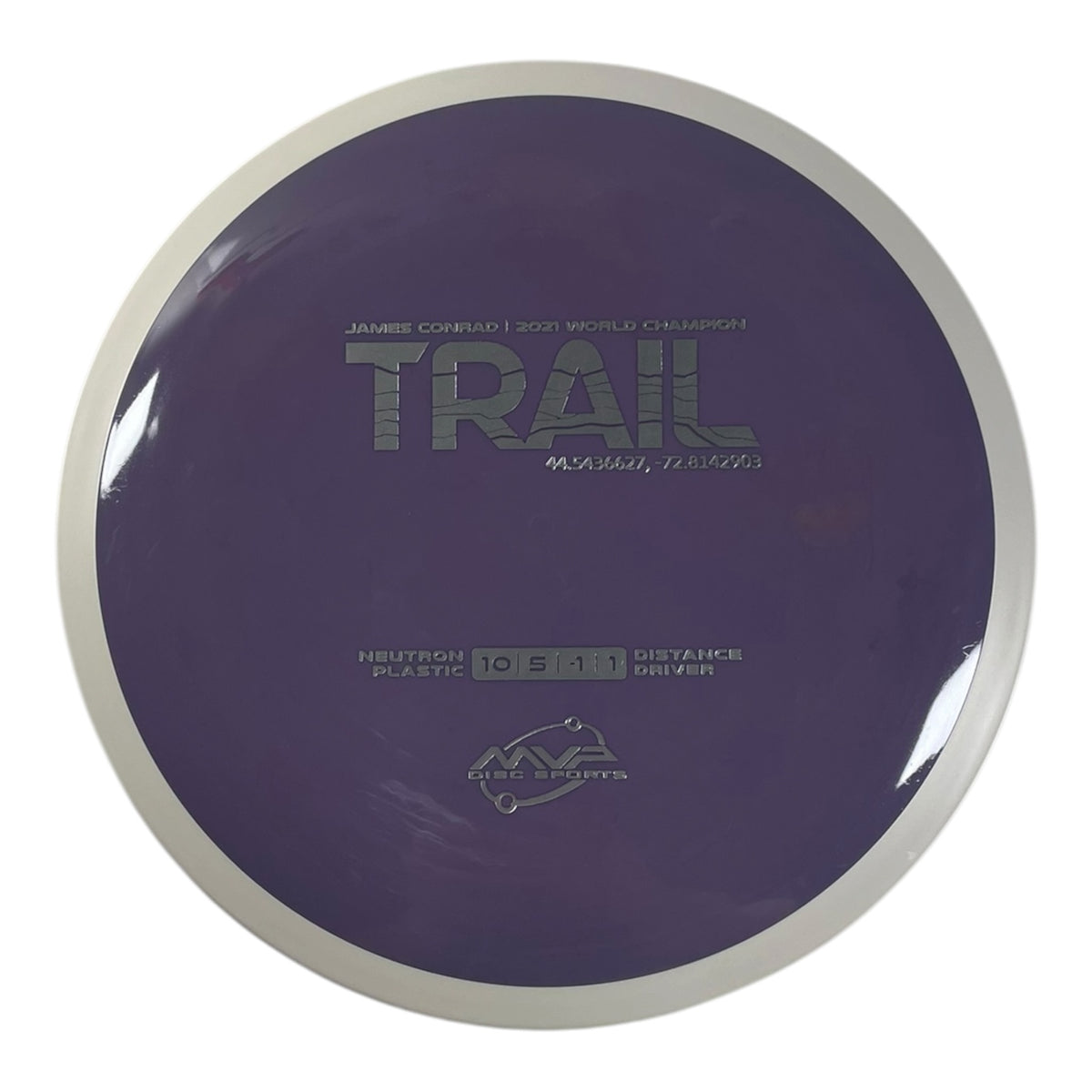 MVP Disc Sports Trail | Neutron | Purple/White 168g (Project Lab Coat) Disc Golf