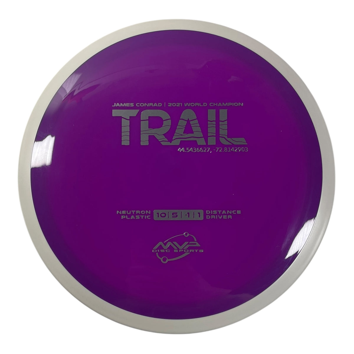 MVP Disc Sports Trail | Neutron | Purple/White 172g (Project Lab Coat) Disc Golf