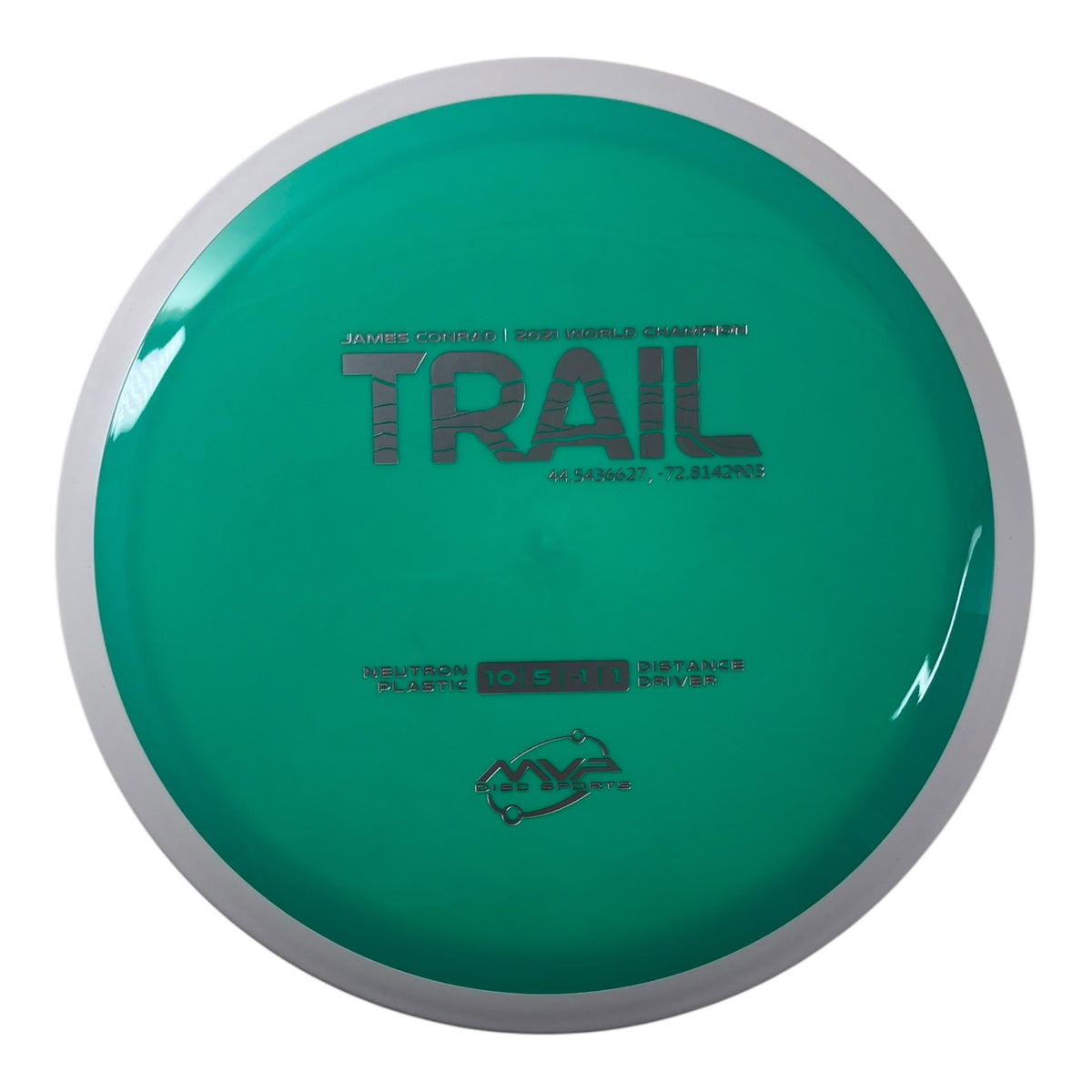 MVP Disc Sports Trail | Neutron | Teal/White 168-175g (Project Lab Coat) Disc Golf
