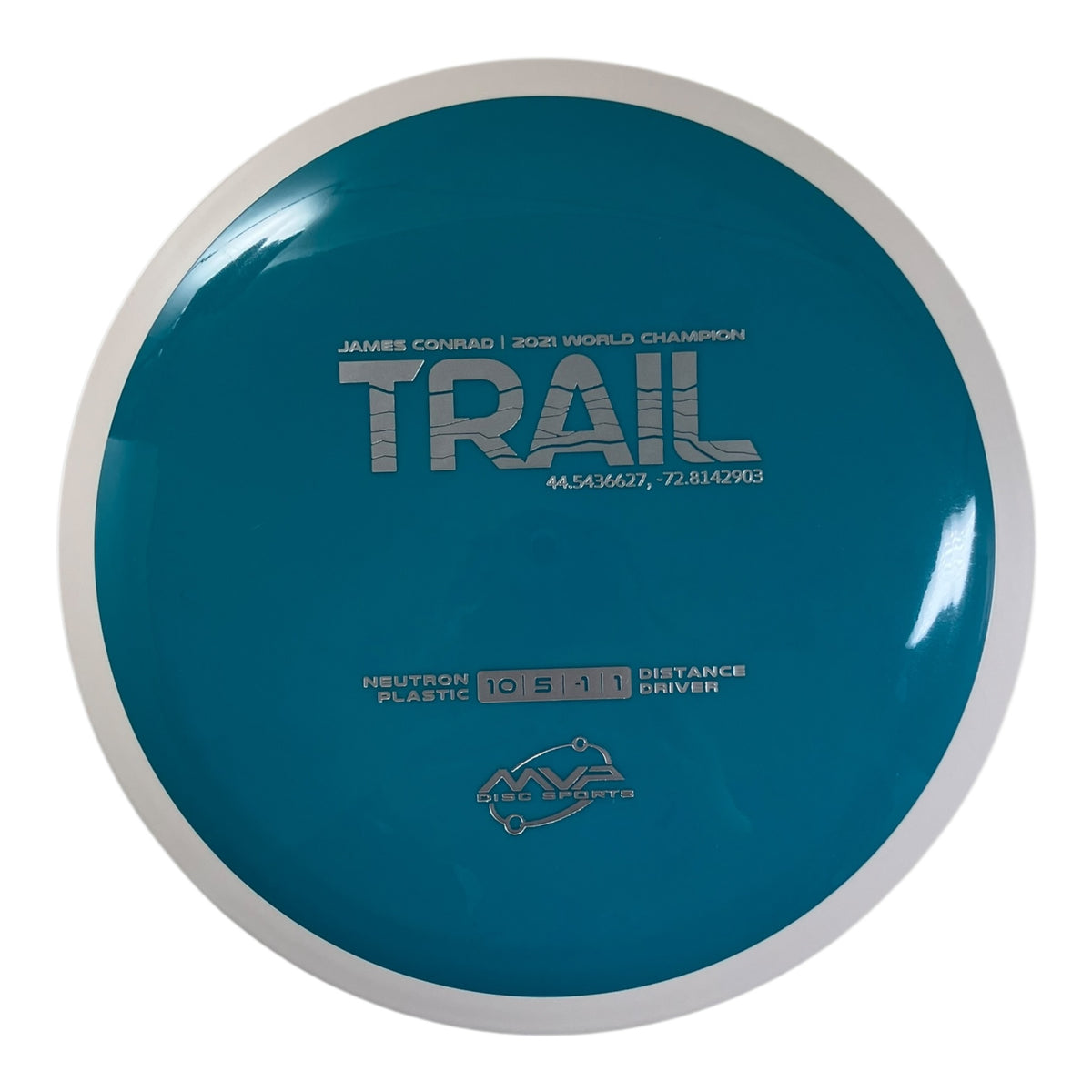 MVP Disc Sports Trail | Neutron | Teal/White 168-169g (Project Lab Coat) Disc Golf