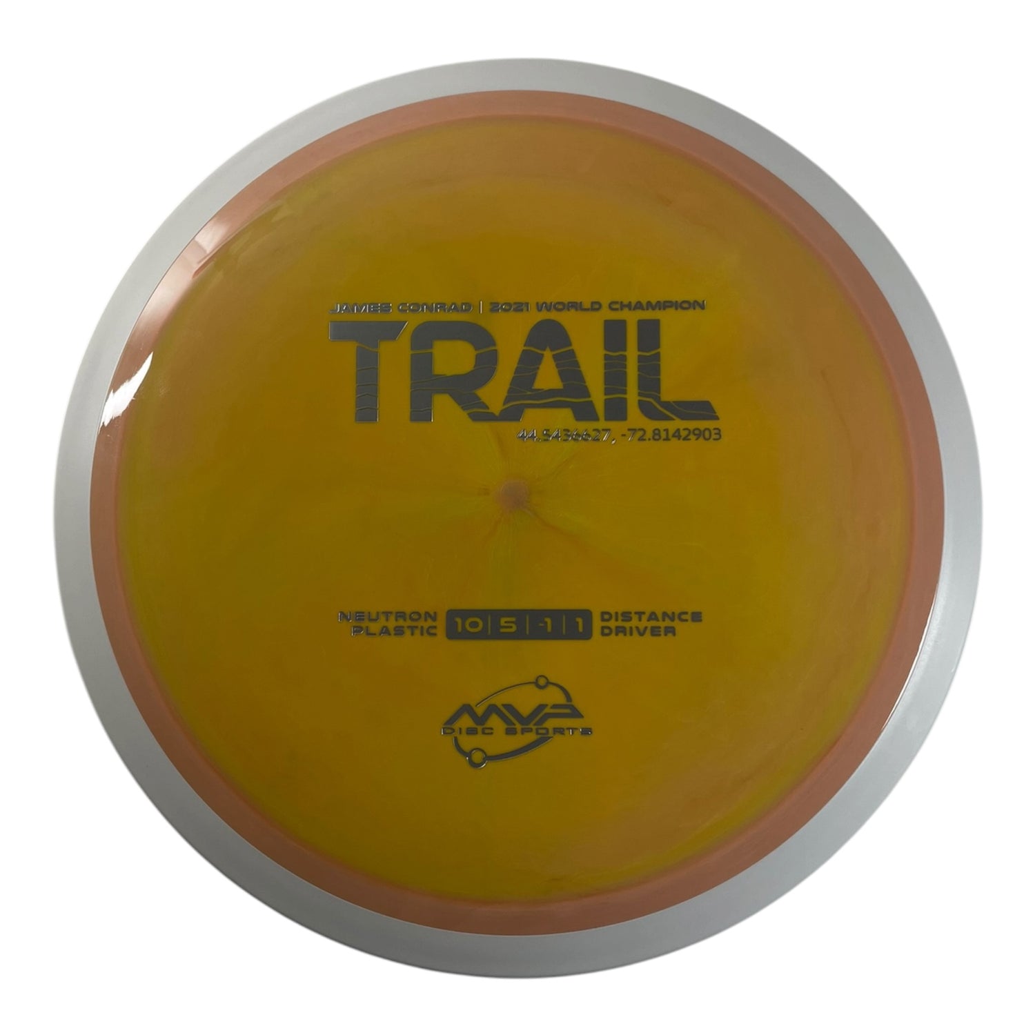 MVP Disc Sports Trail | Neutron | Yellow/White 168g (Project Lab Coat) Disc Golf