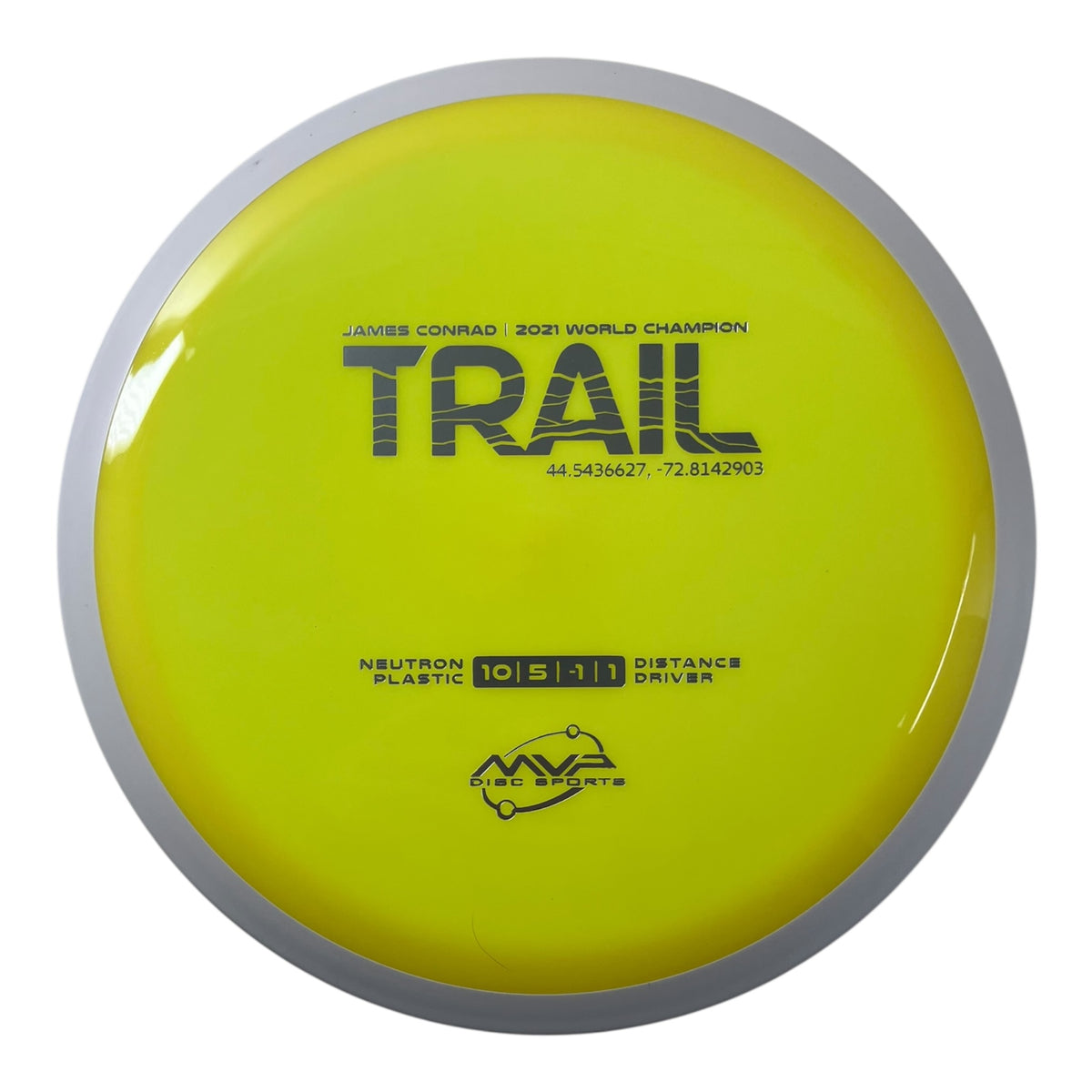 MVP Disc Sports Trail | Neutron | Yellow/White 168g (Project Lab Coat) Disc Golf