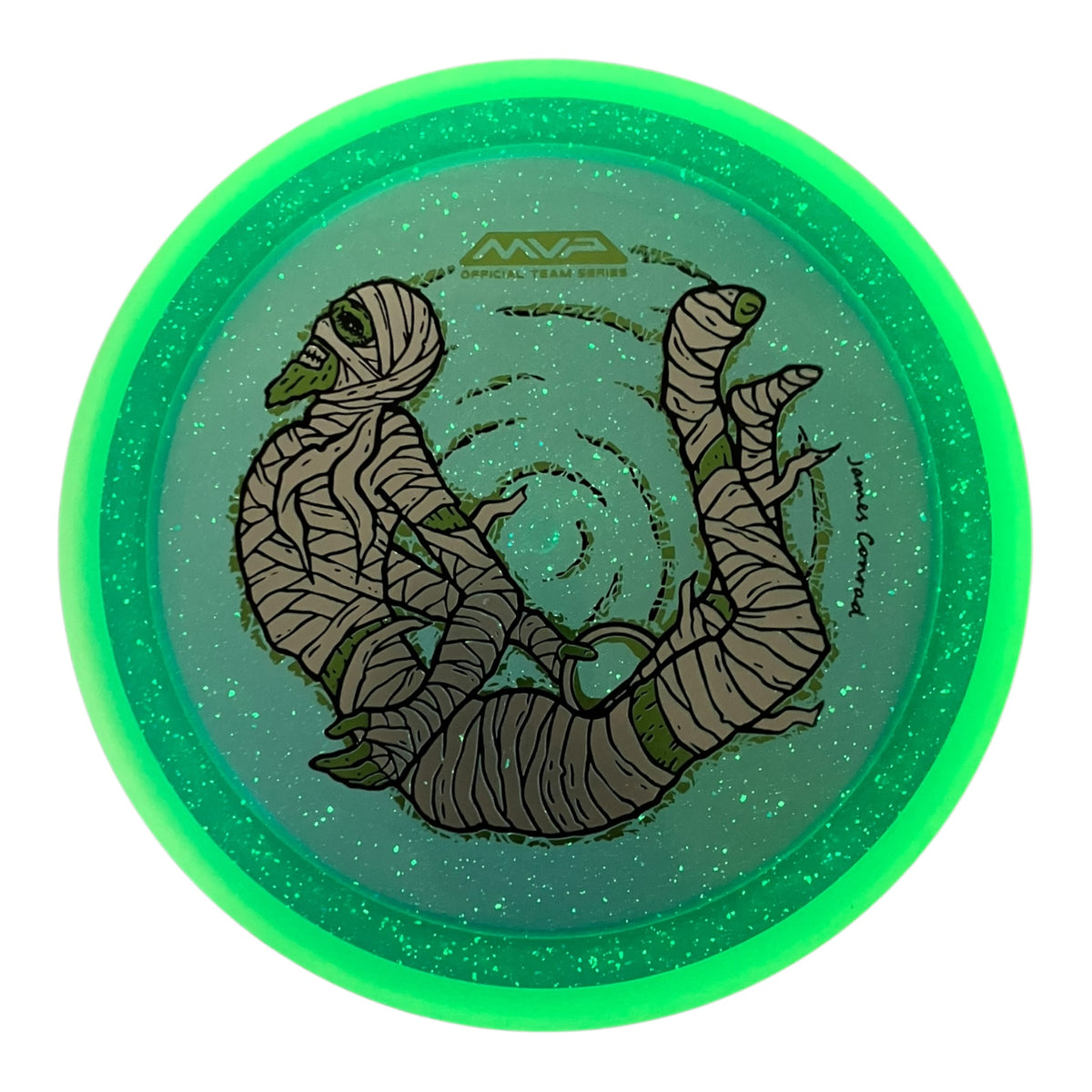 MVP Disc Sports Trail | Particle Proton | Green/White/Blue 167g (James Conrad Halloween) Disc Golf