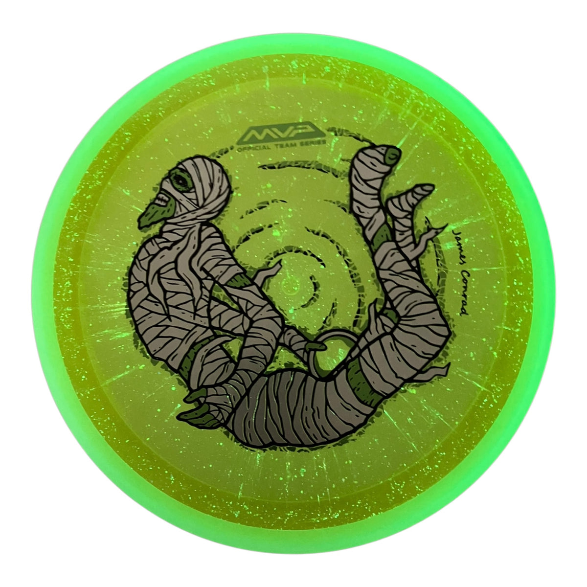 MVP Disc Sports Trail | Particle Proton | Yellow/White/Blue 168g (James Conrad Halloween) Disc Golf