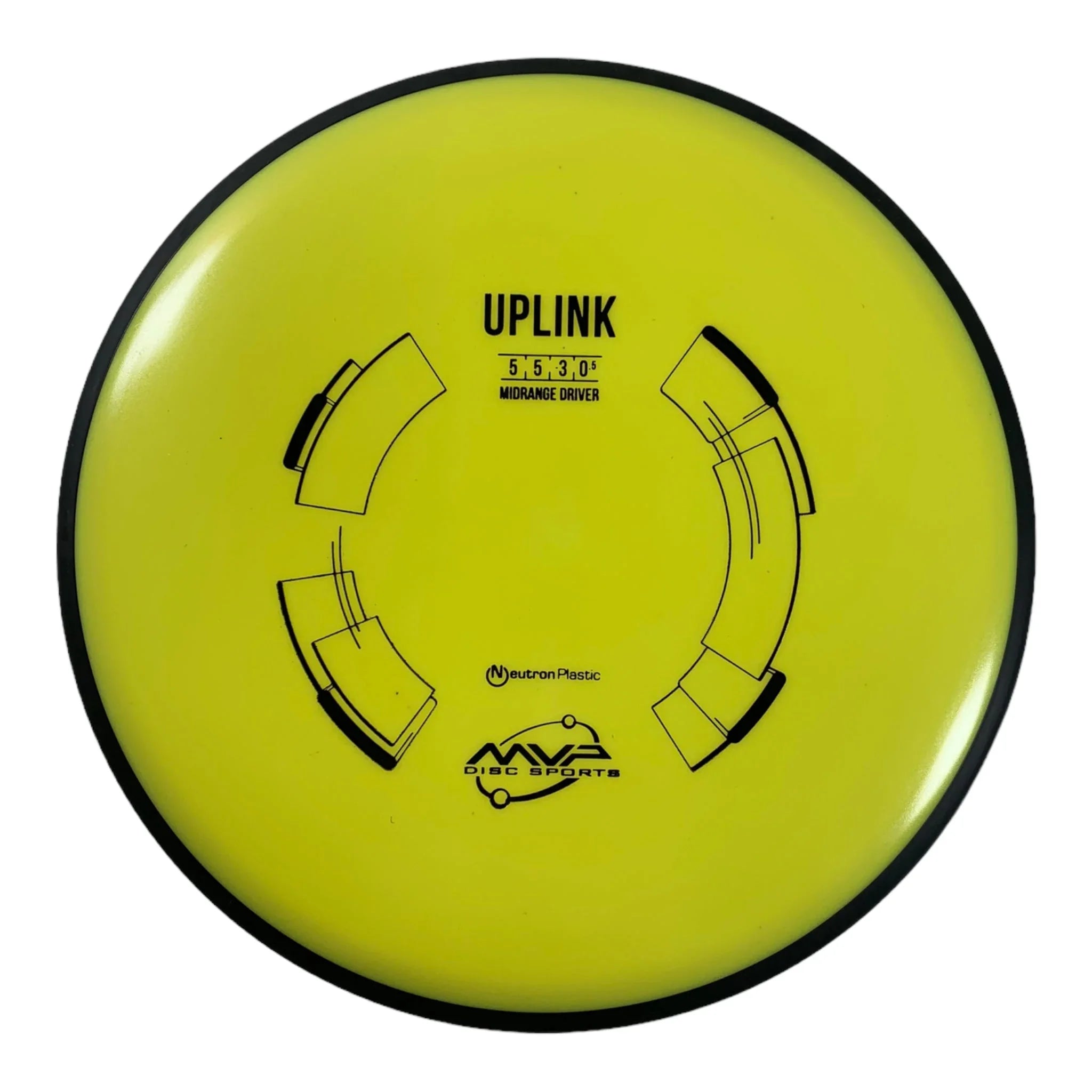 MVP Disc Sports Uplink | Neutron | Yellow/Black 165g Disc Golf