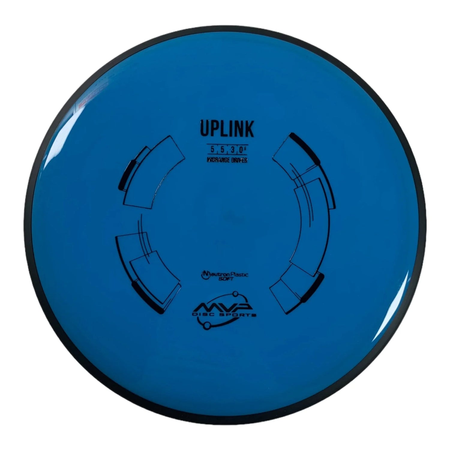 MVP Disc Sports Uplink | Neutron Soft | Blue/Black 166g Disc Golf