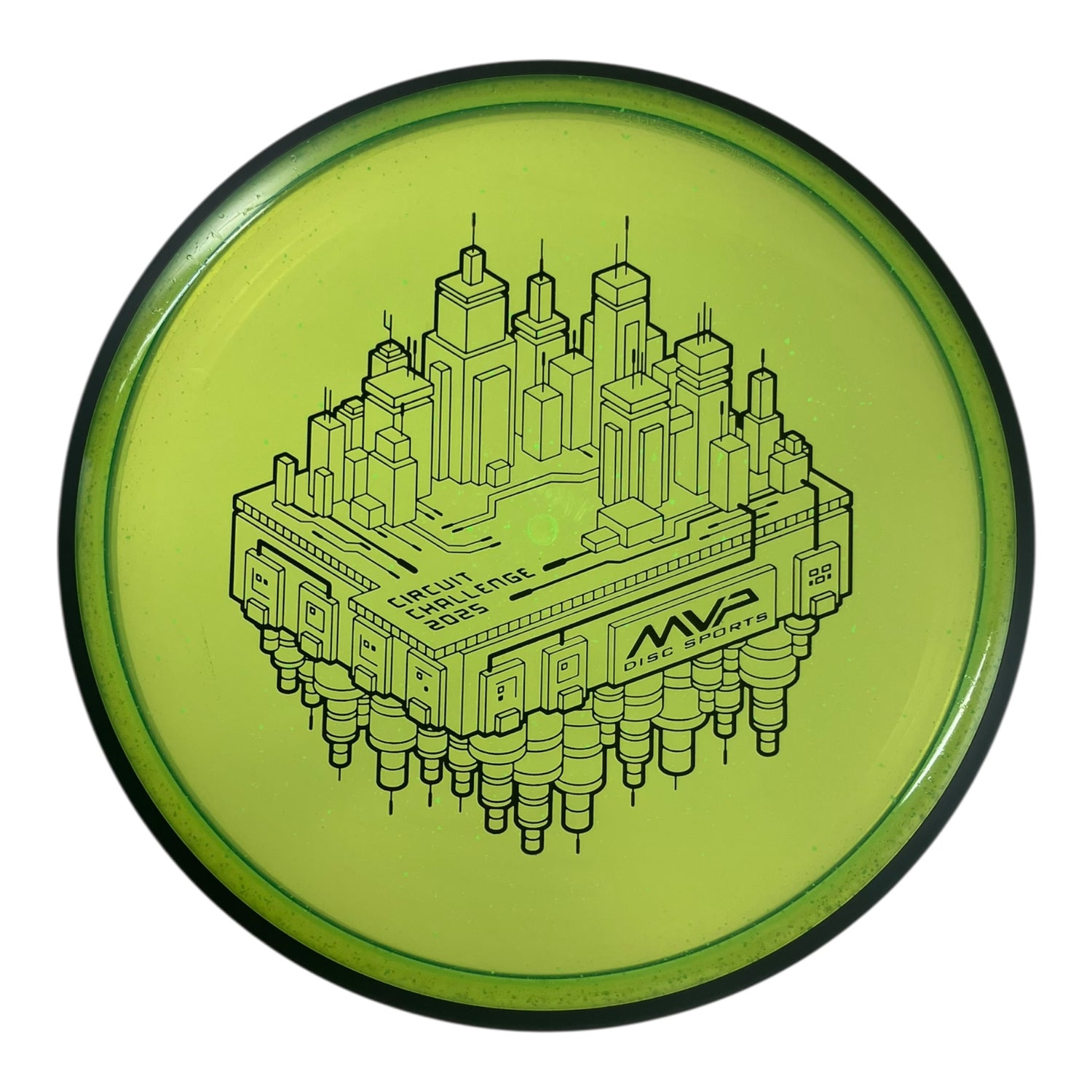 MVP Disc Sports Uplink | Particle Glow Proton | Green/Black 176-178g (MVP Circuit Challenge) Disc Golf