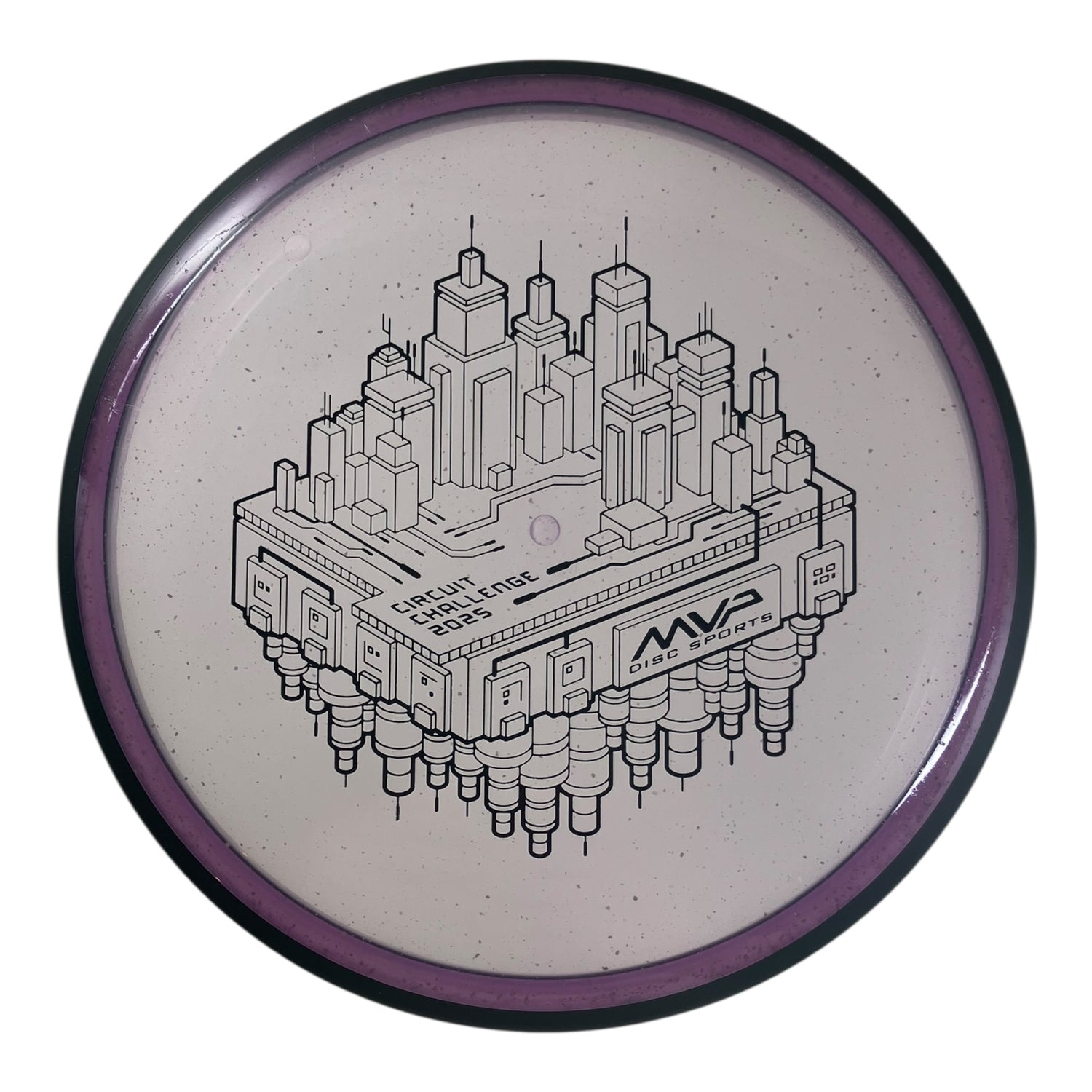 MVP Disc Sports Uplink | Particle Glow Proton | Purple/Black 177g (MVP Circuit Challenge) Disc Golf